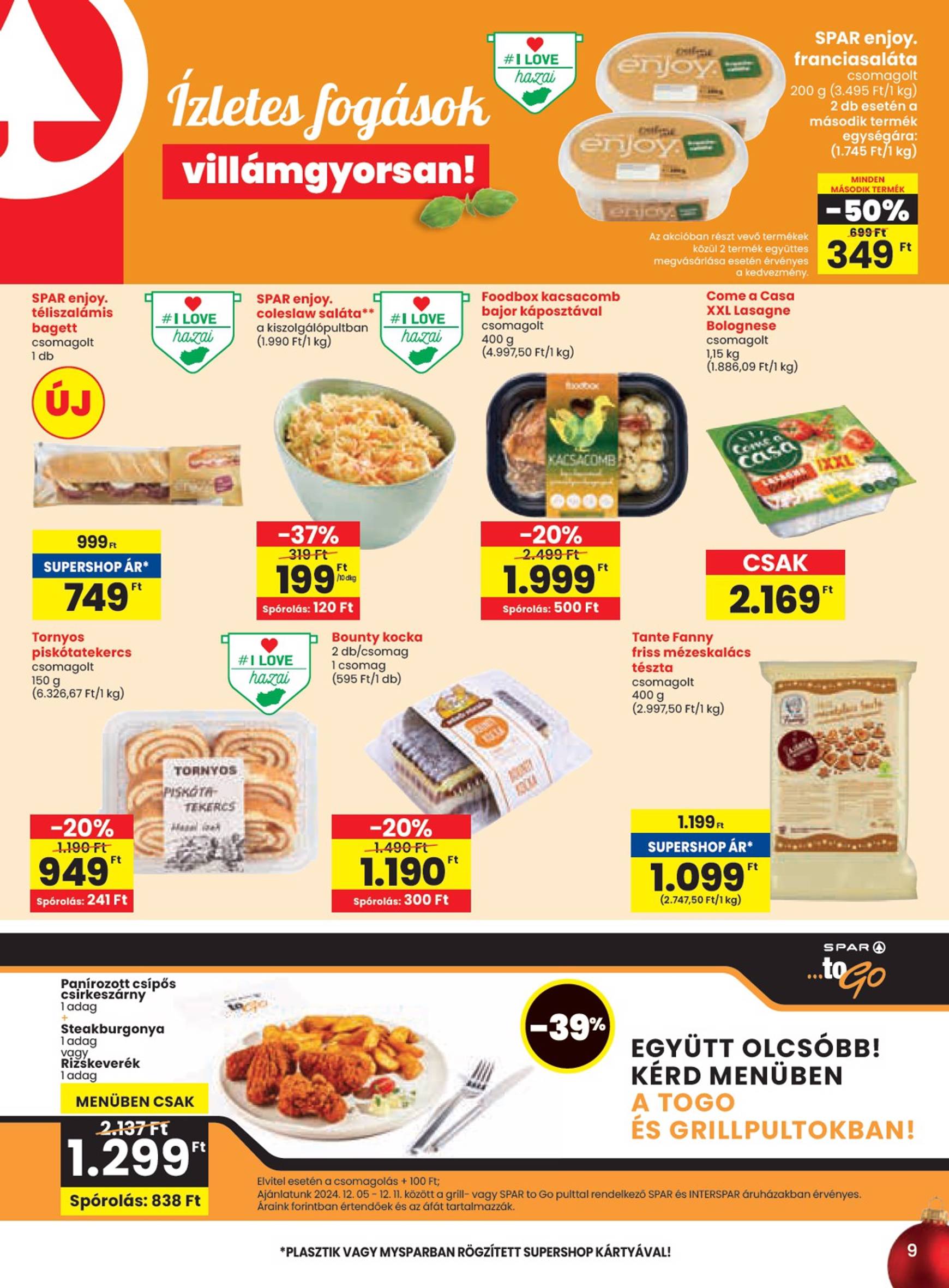 spar - SPAR akciós újság, érvényes 12.05. - 12.11. - page: 9