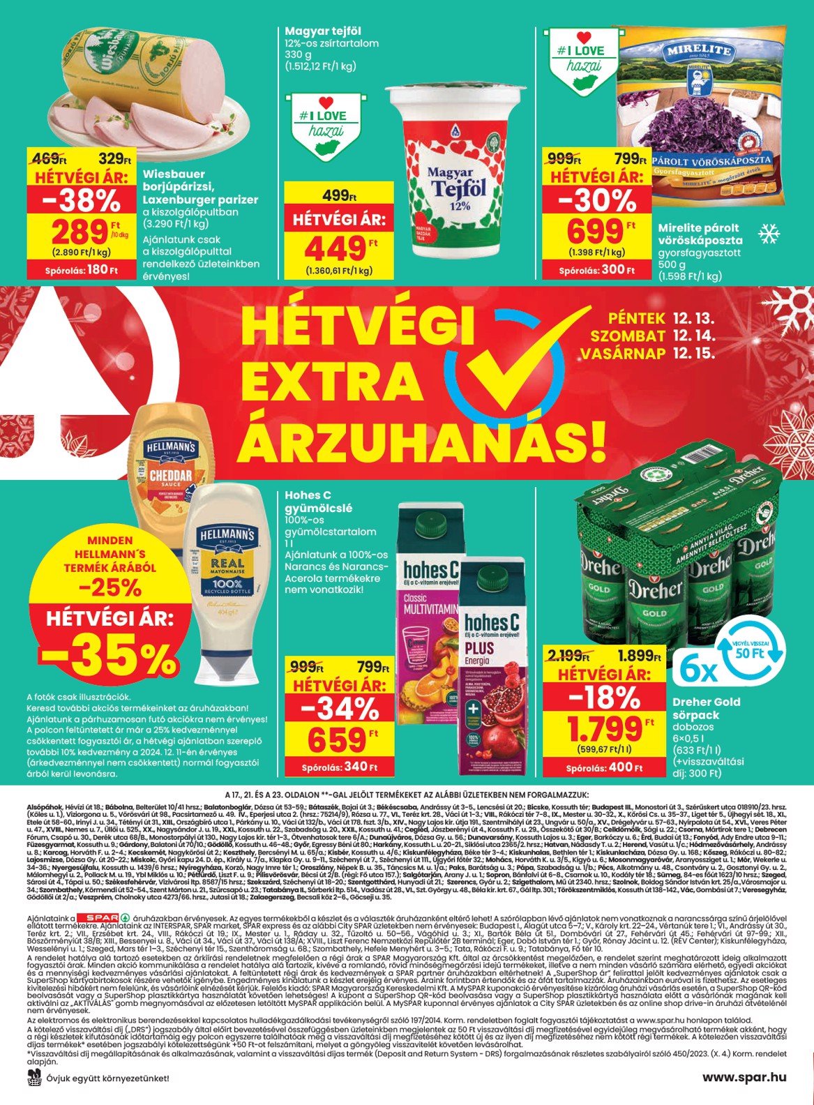 spar - SPAR akciós újság, érvényes 12.12. - 12.18. - page: 28