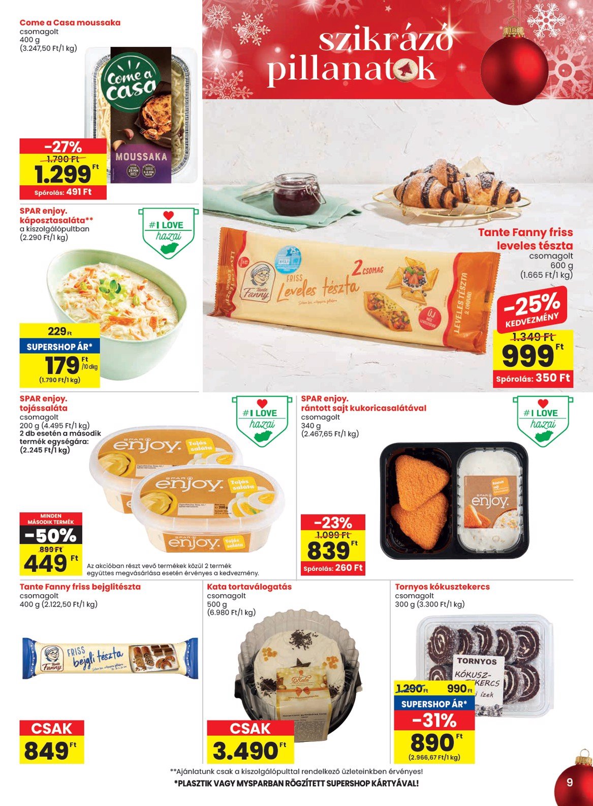 spar - SPAR akciós újság, érvényes 12.12. - 12.18. - page: 9