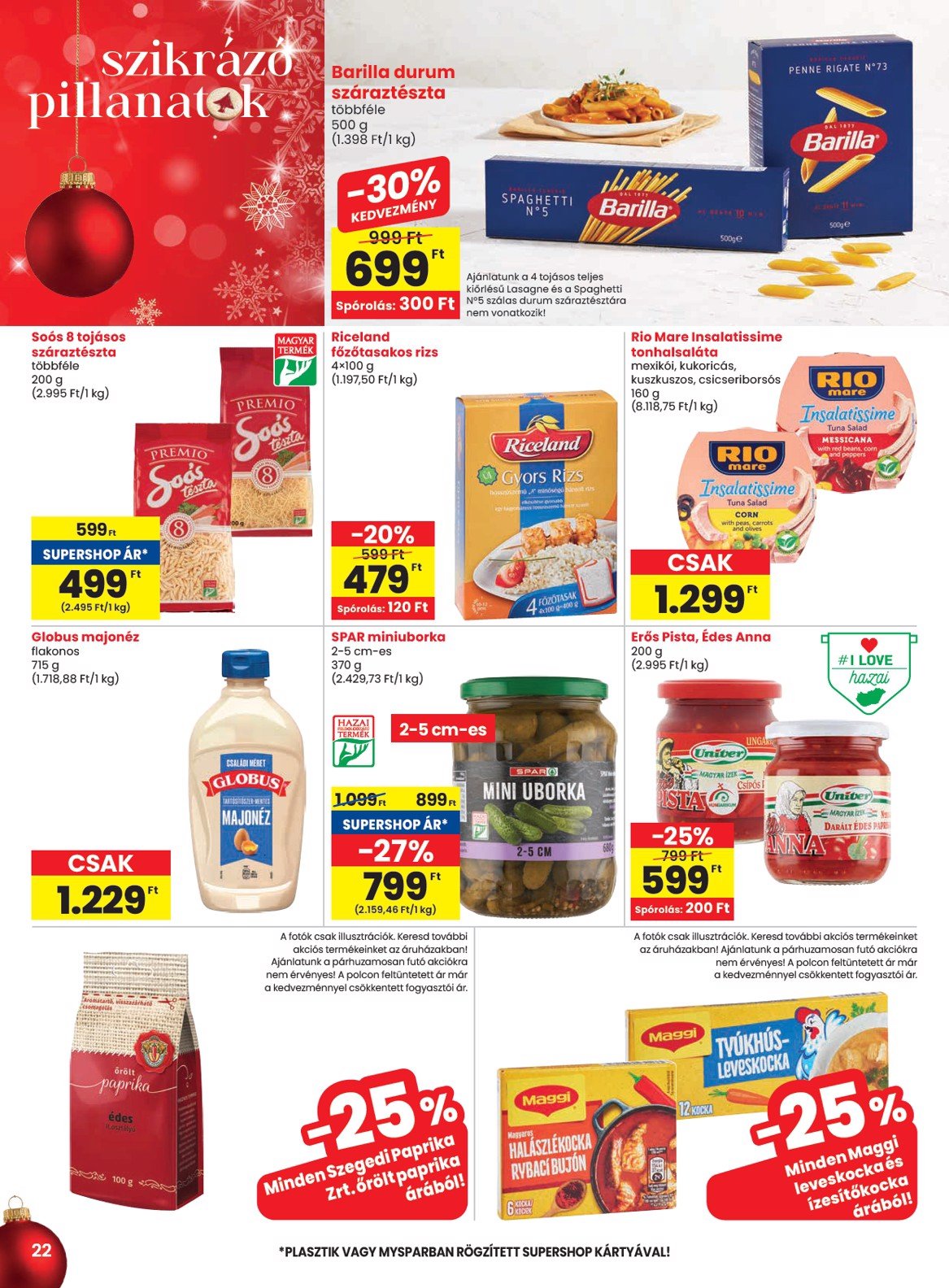 spar - SPAR akciós újság, érvényes 12.12. - 12.18. - page: 22