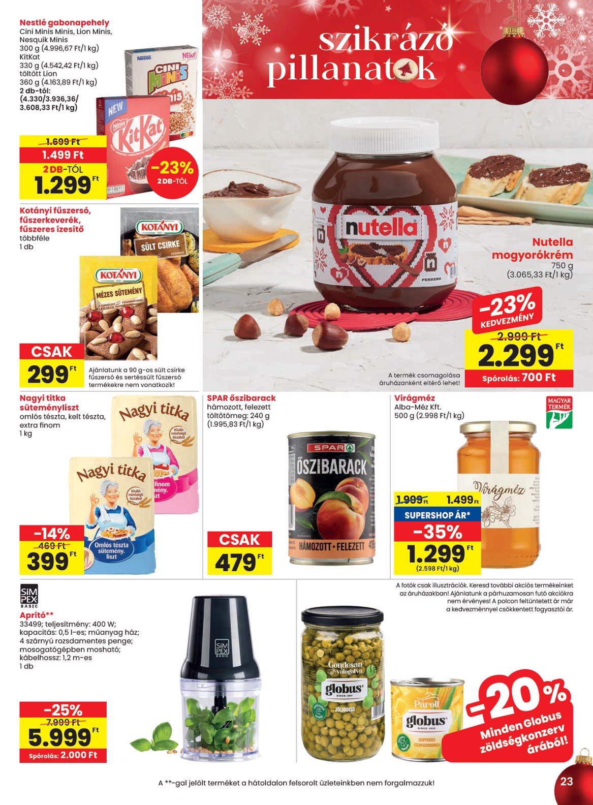 spar - SPAR akciós újság, érvényes 12.12. - 12.18. - page: 23