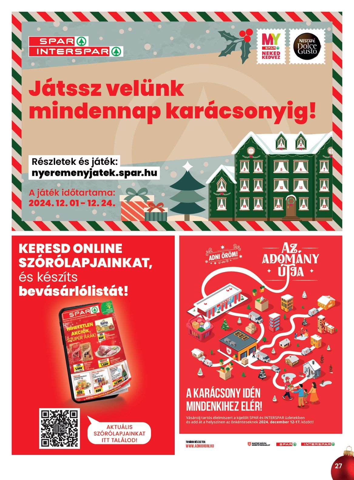 spar - SPAR akciós újság, érvényes 12.12. - 12.18. - page: 27