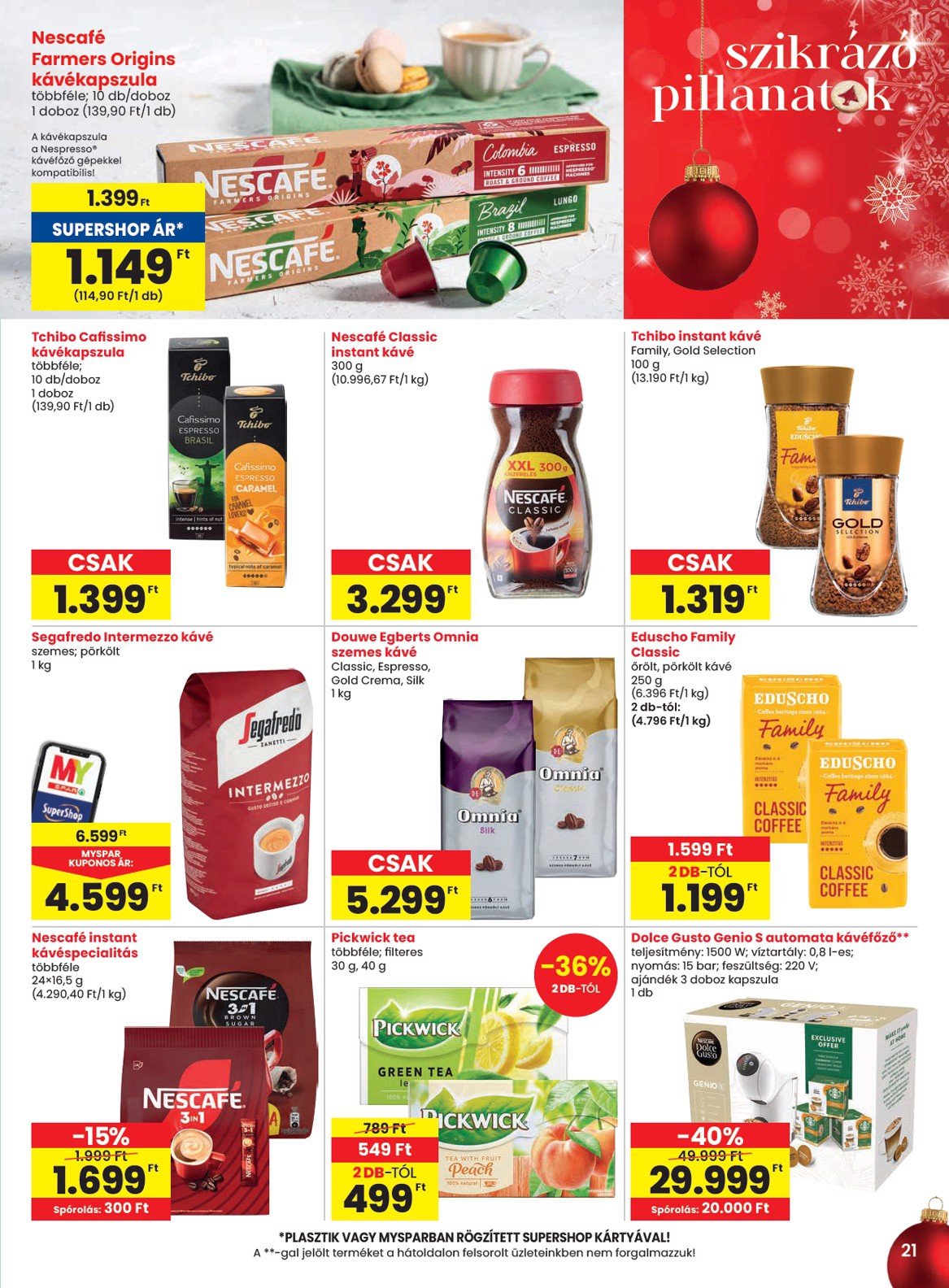 spar - SPAR akciós újság, érvényes 12.12. - 12.18. - page: 21