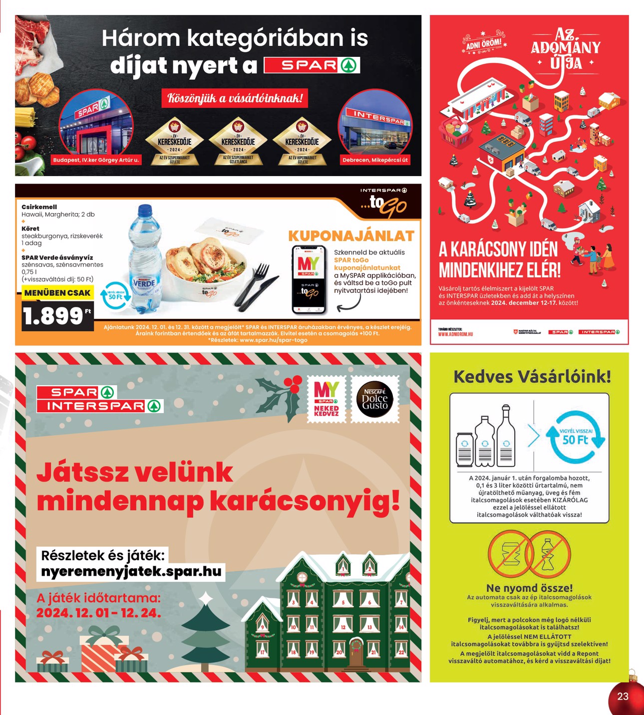 spar - INTERSPAR akciós újság, érvényes 12.12. - 12.18. - page: 23