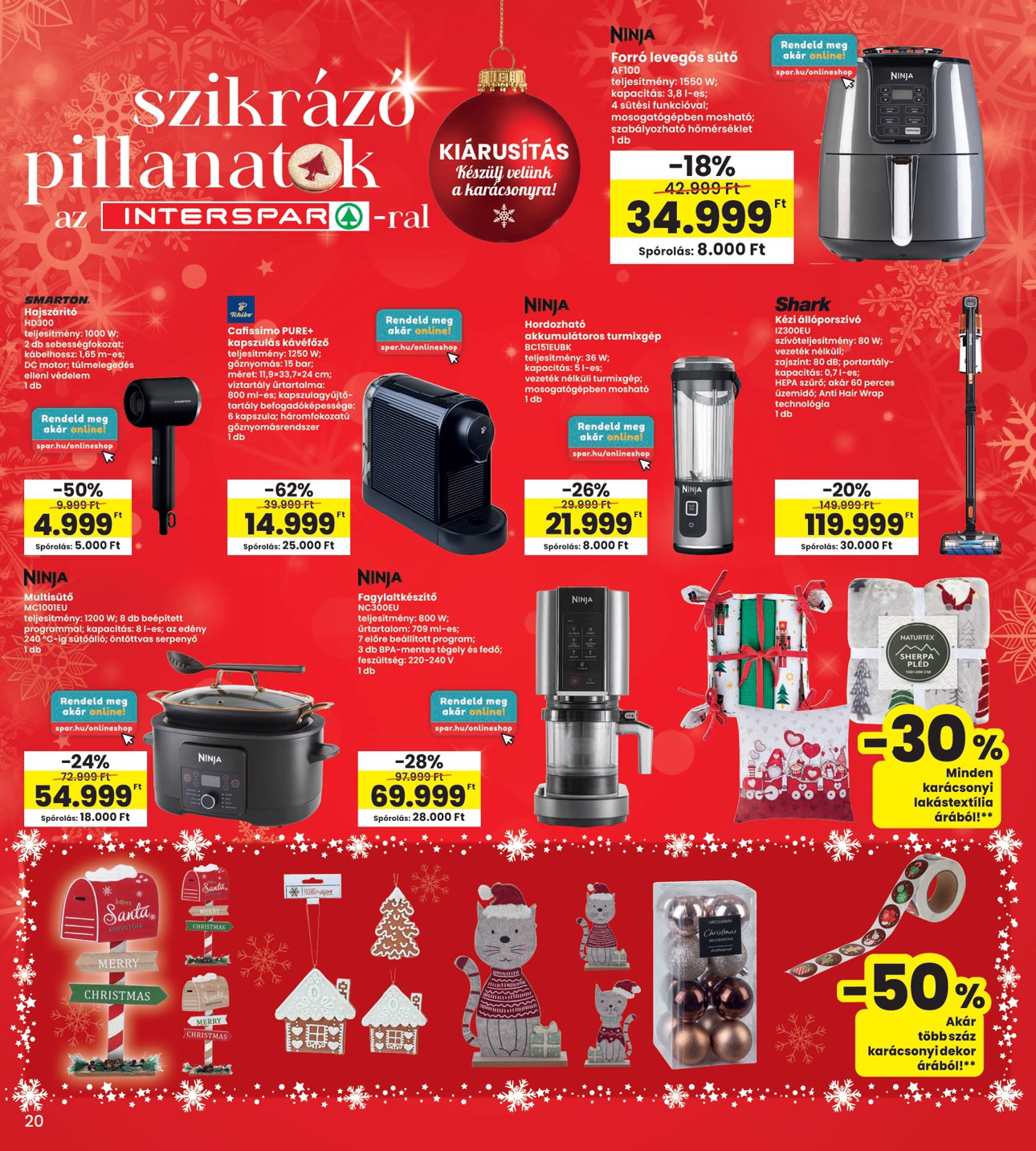 spar - INTERSPAR akciós újság, érvényes 12.12. - 12.18. - page: 20