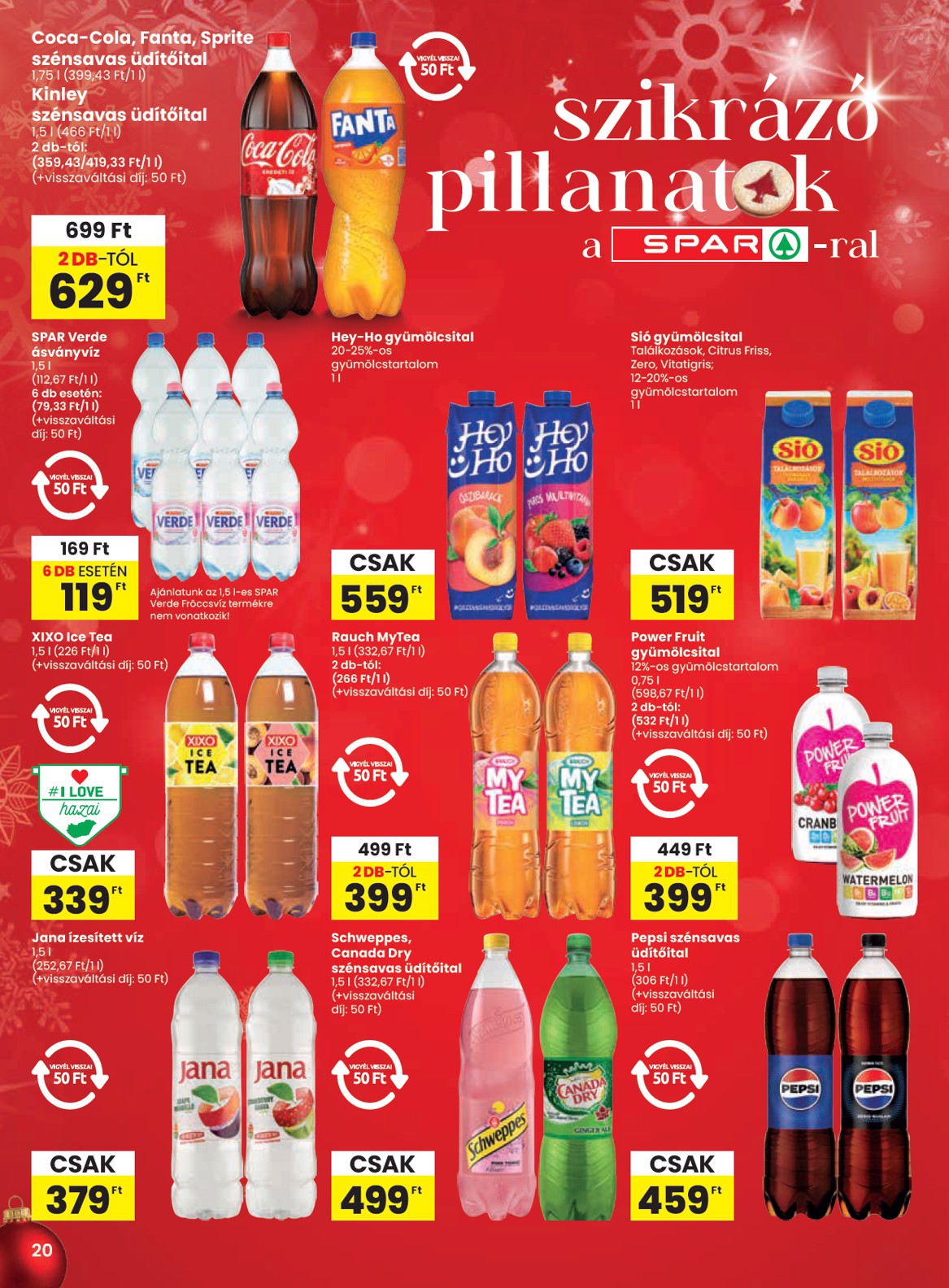 spar - SPAR akciós újság, érvényes 12.19. - 12.27. - page: 20