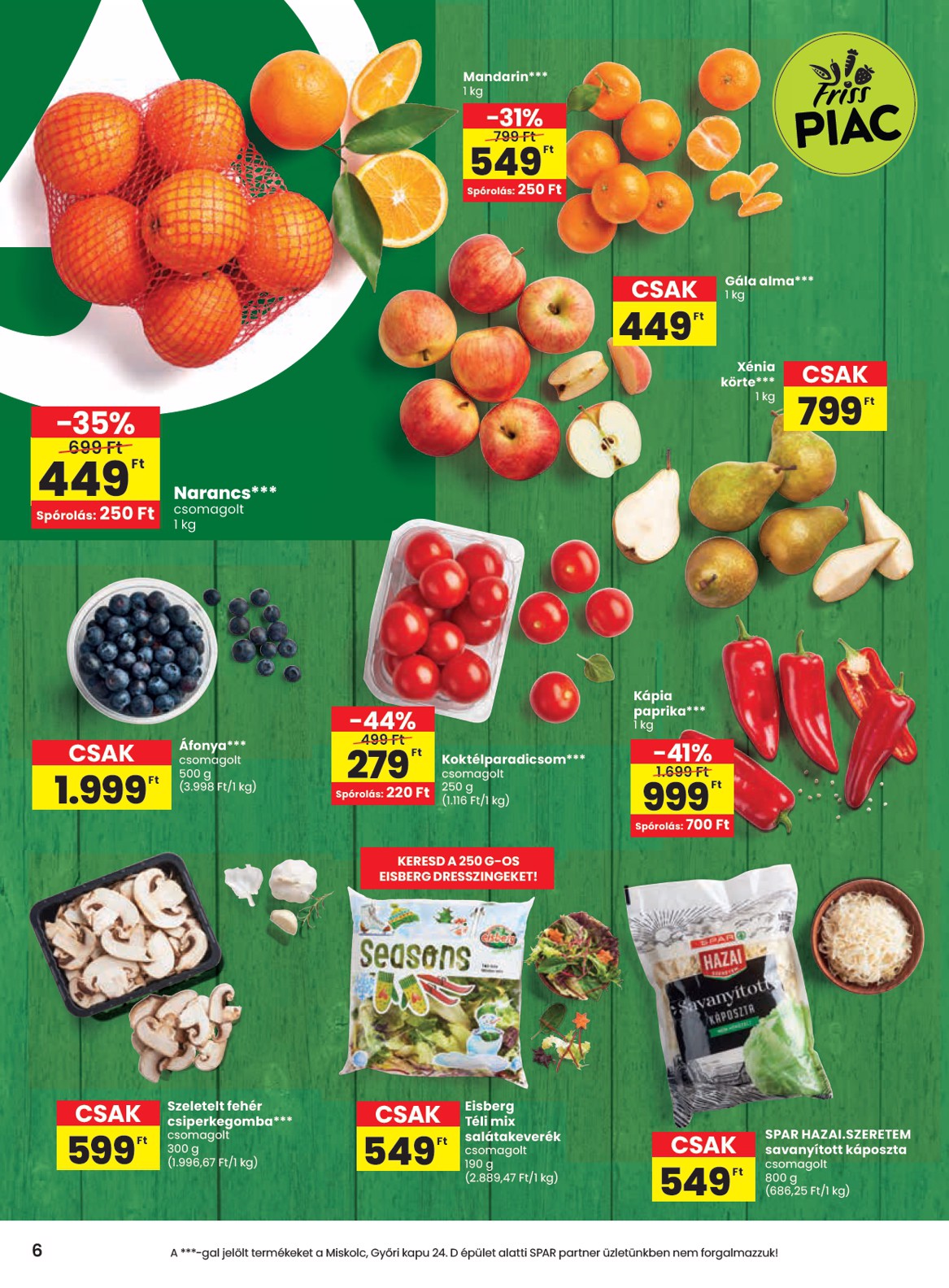 spar - SPAR akciós újság, érvényes 12.19. - 12.27. - page: 6