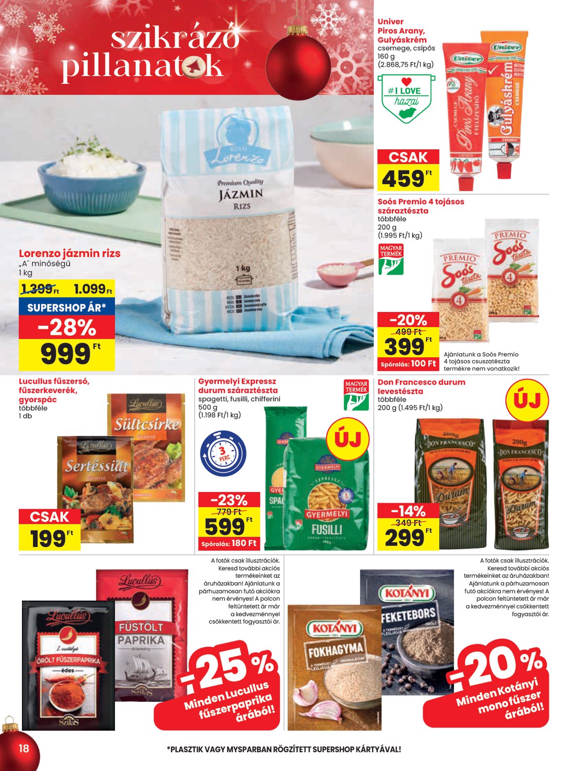 spar - SPAR akciós újság, érvényes 12.19. - 12.27. - page: 18