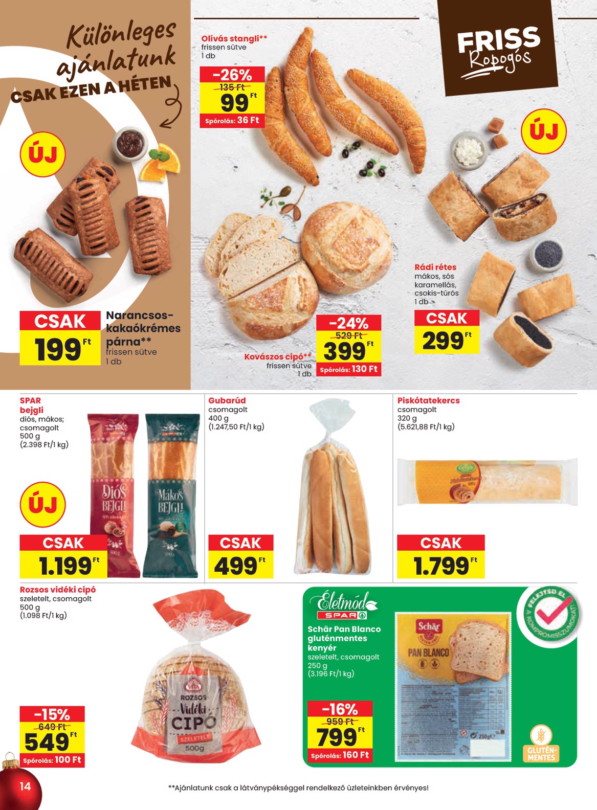 spar - SPAR akciós újság, érvényes 12.19. - 12.27. - page: 14