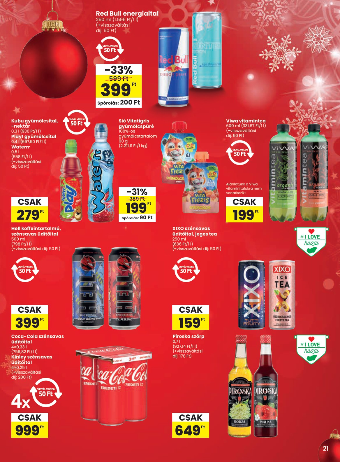 spar - SPAR akciós újság, érvényes 12.19. - 12.27. - page: 21