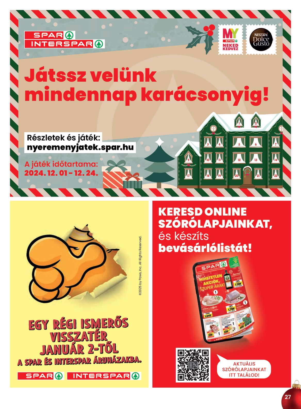 spar - SPAR akciós újság, érvényes 12.19. - 12.27. - page: 27