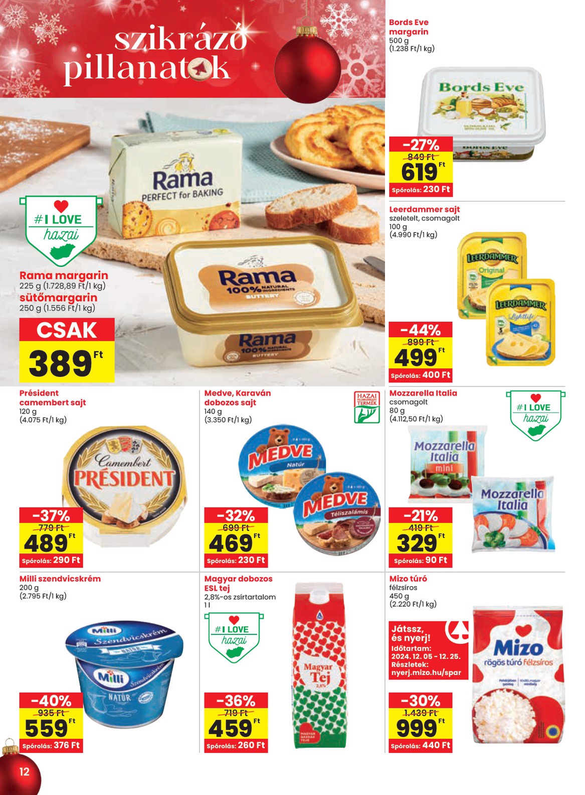 spar - SPAR akciós újság, érvényes 12.19. - 12.27. - page: 12