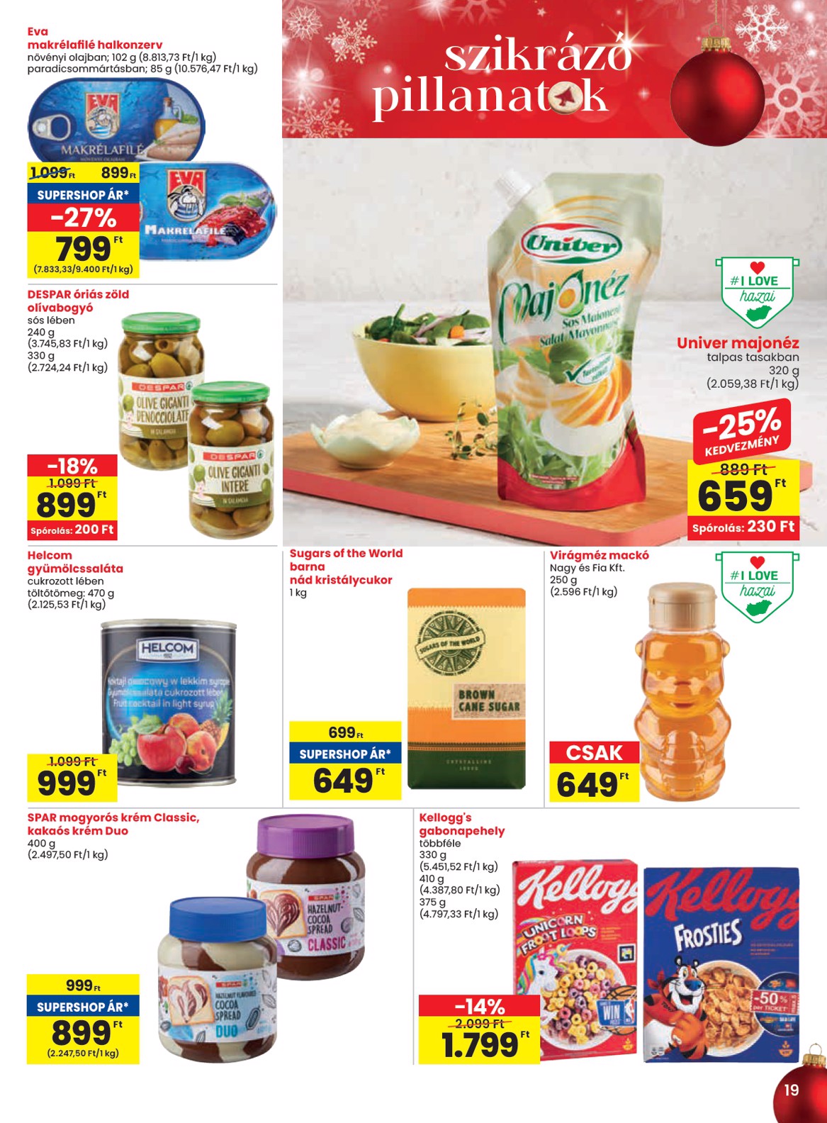 spar - SPAR akciós újság, érvényes 12.19. - 12.27. - page: 19