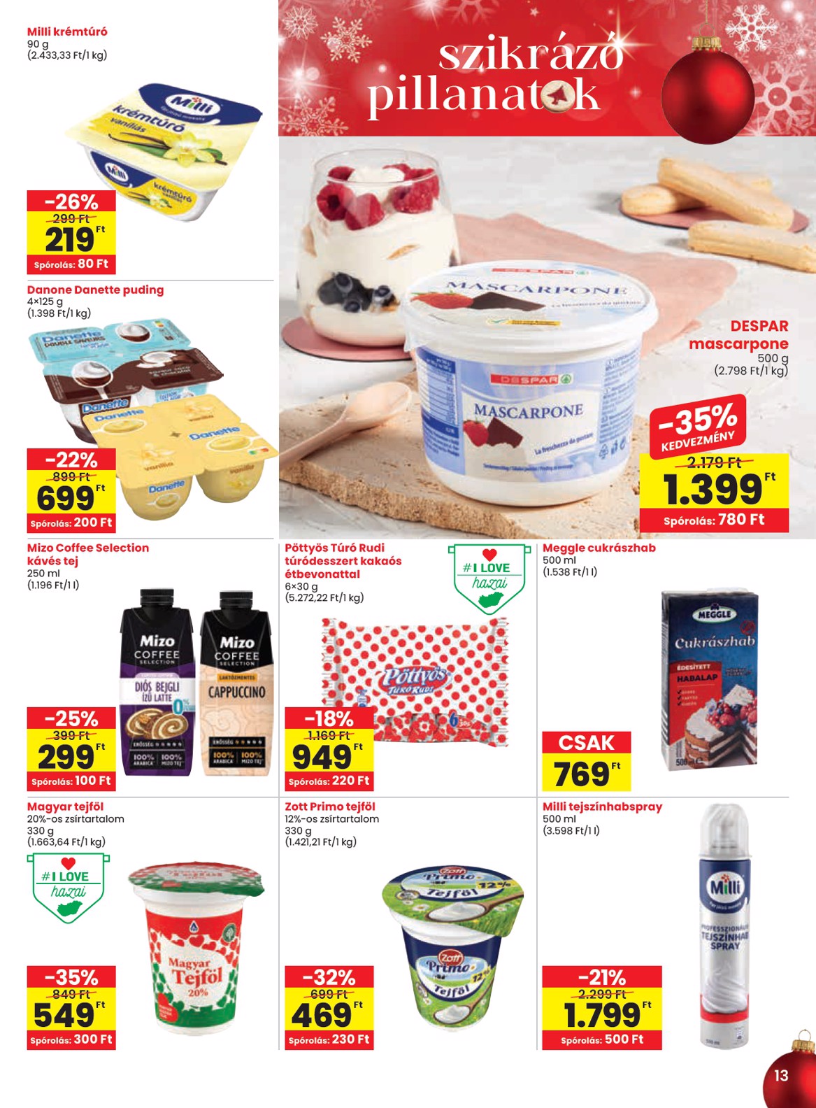 spar - SPAR akciós újság, érvényes 12.19. - 12.27. - page: 13