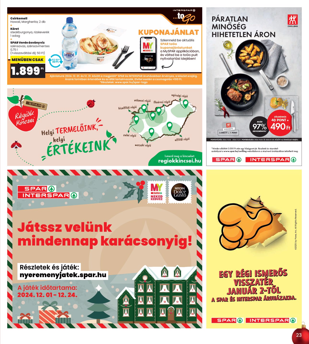 spar - INTERSPAR akciós újság, érvényes 12.19. - 12.27. - page: 23