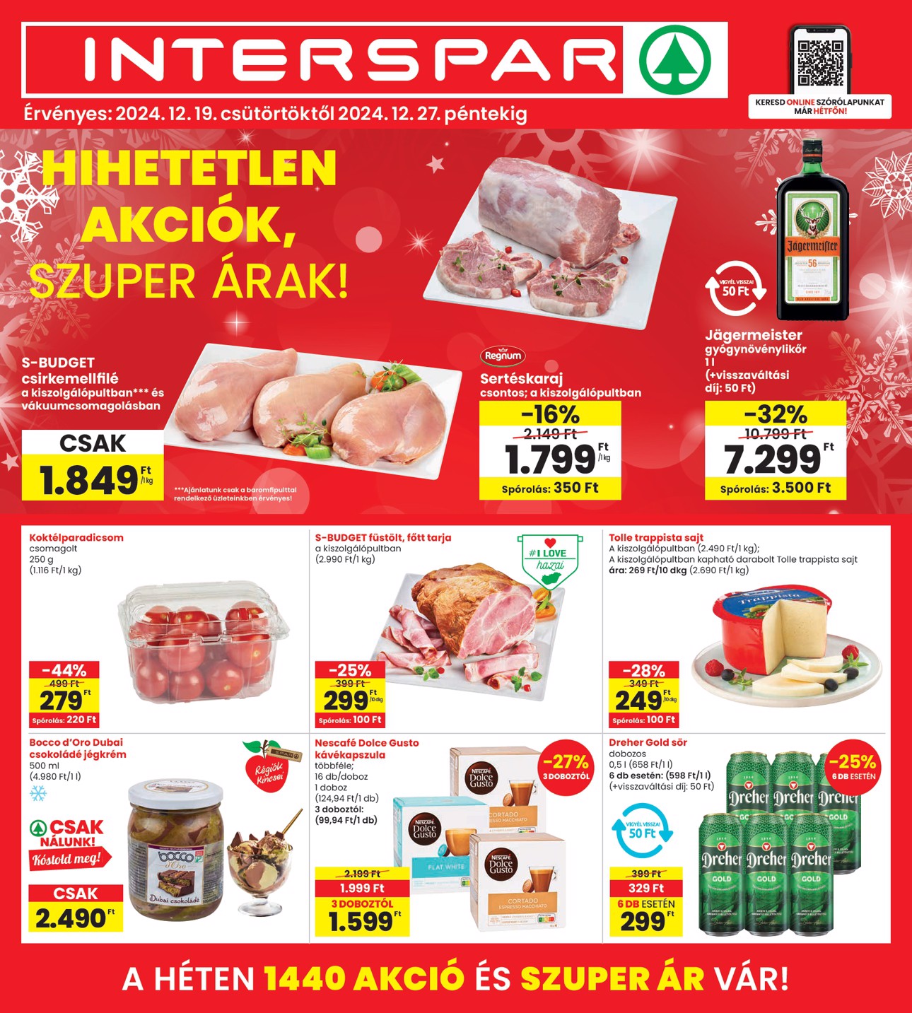 spar - INTERSPAR akciós újság, érvényes 12.19. - 12.27.