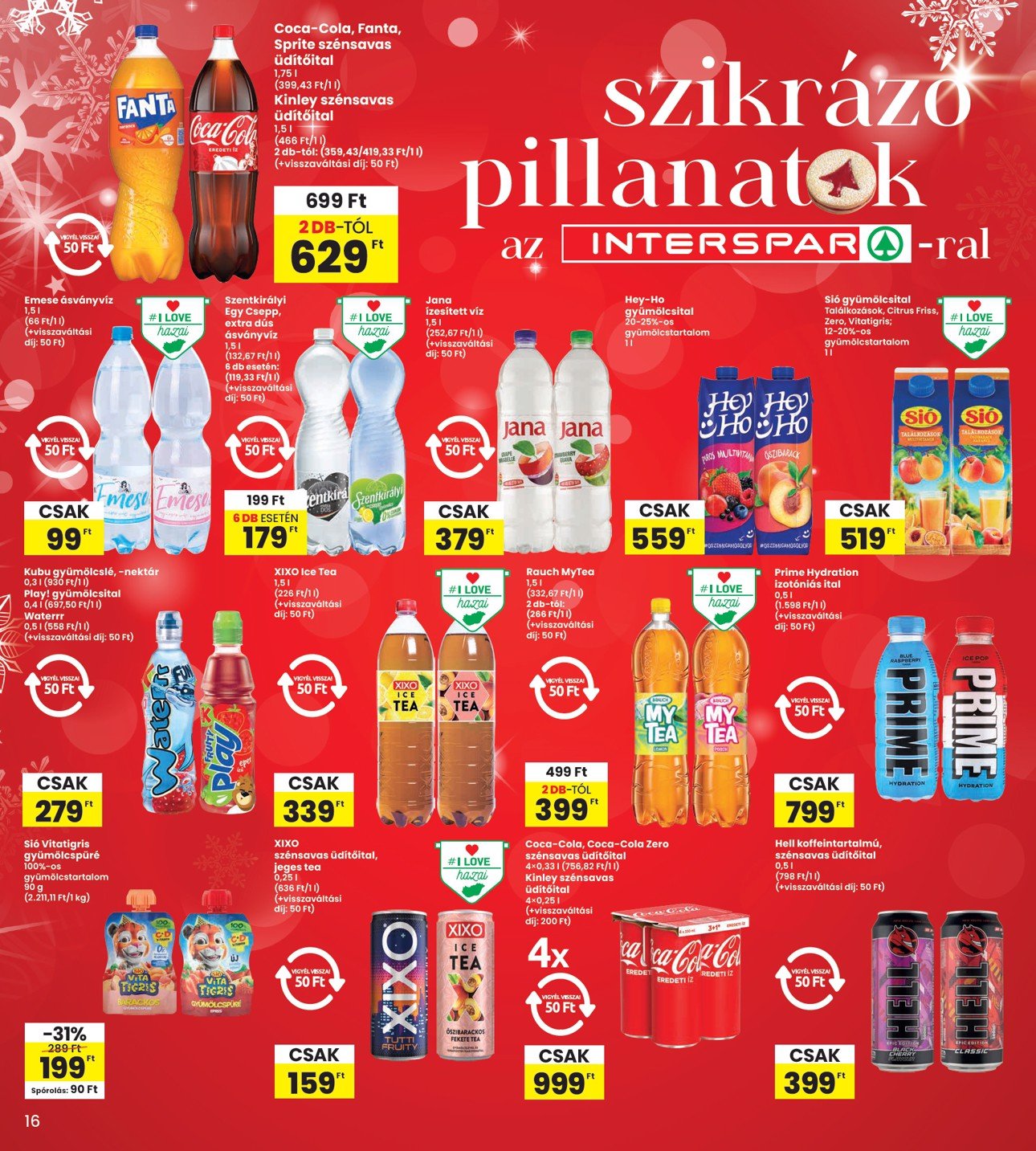 spar - INTERSPAR akciós újság, érvényes 12.19. - 12.27. - page: 16