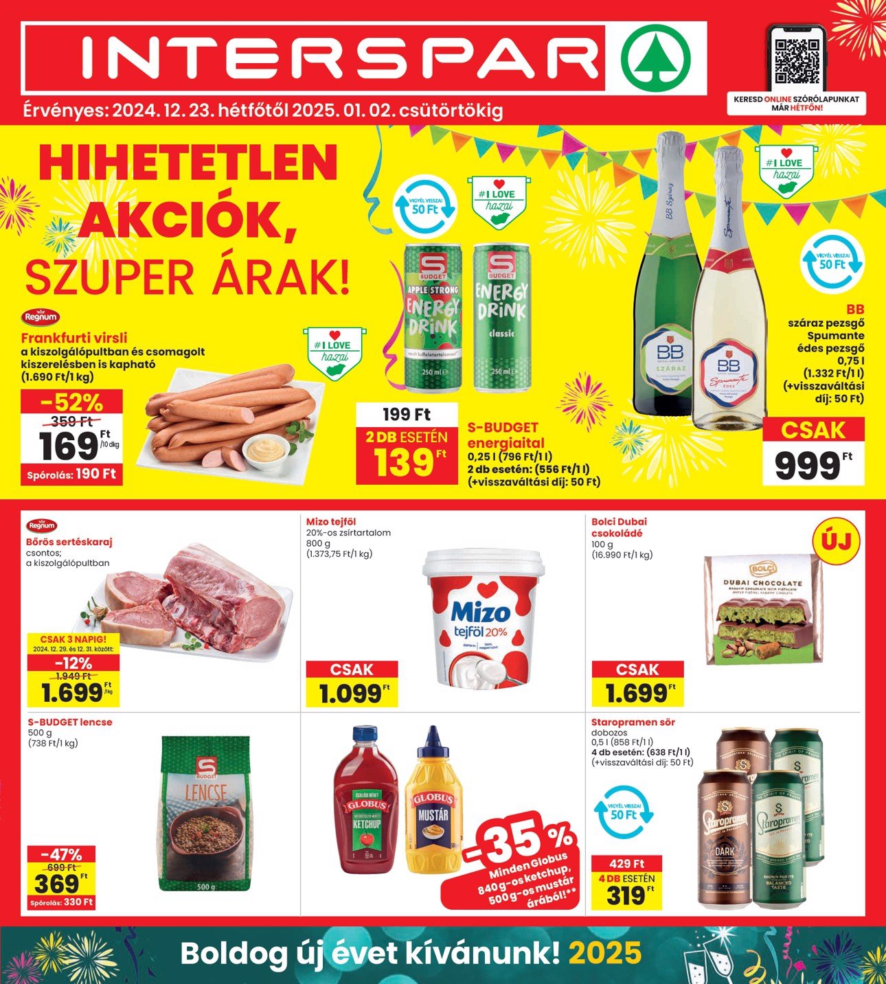 spar - INTERSPAR akciós újság, érvényes 12.23. - 01.02.