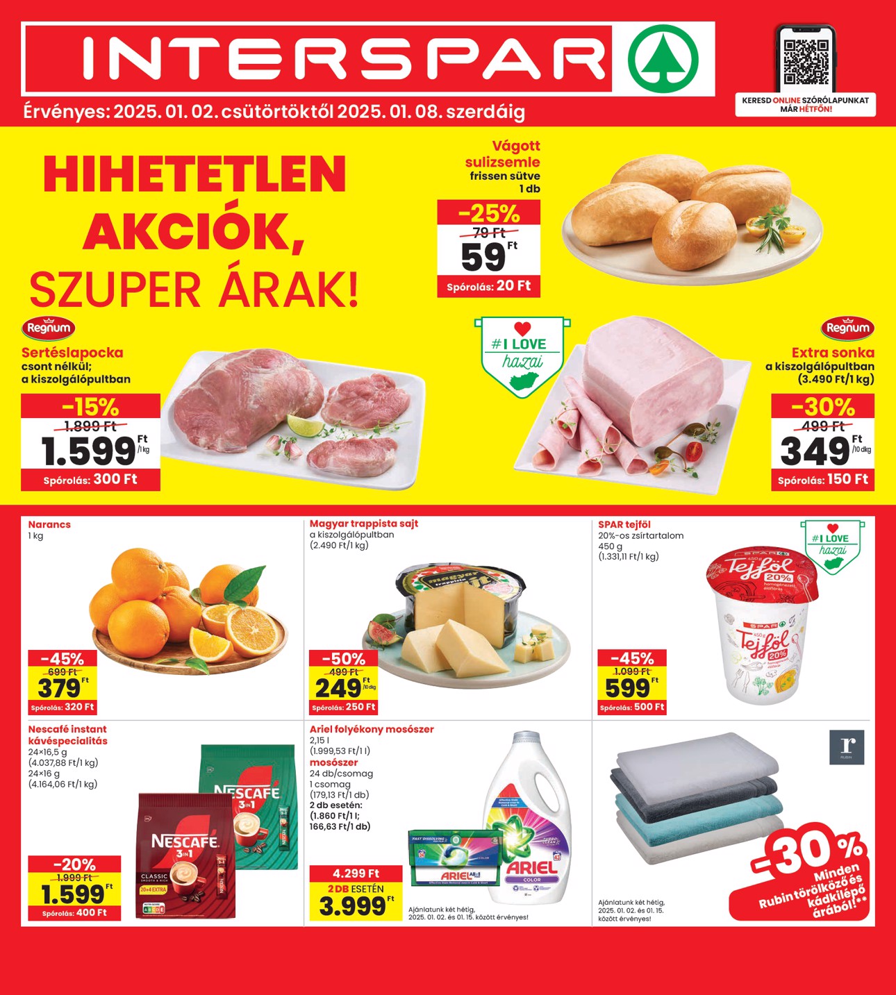 spar - INTERSPAR akciós újság, érvényes 01.02. - 01.08.