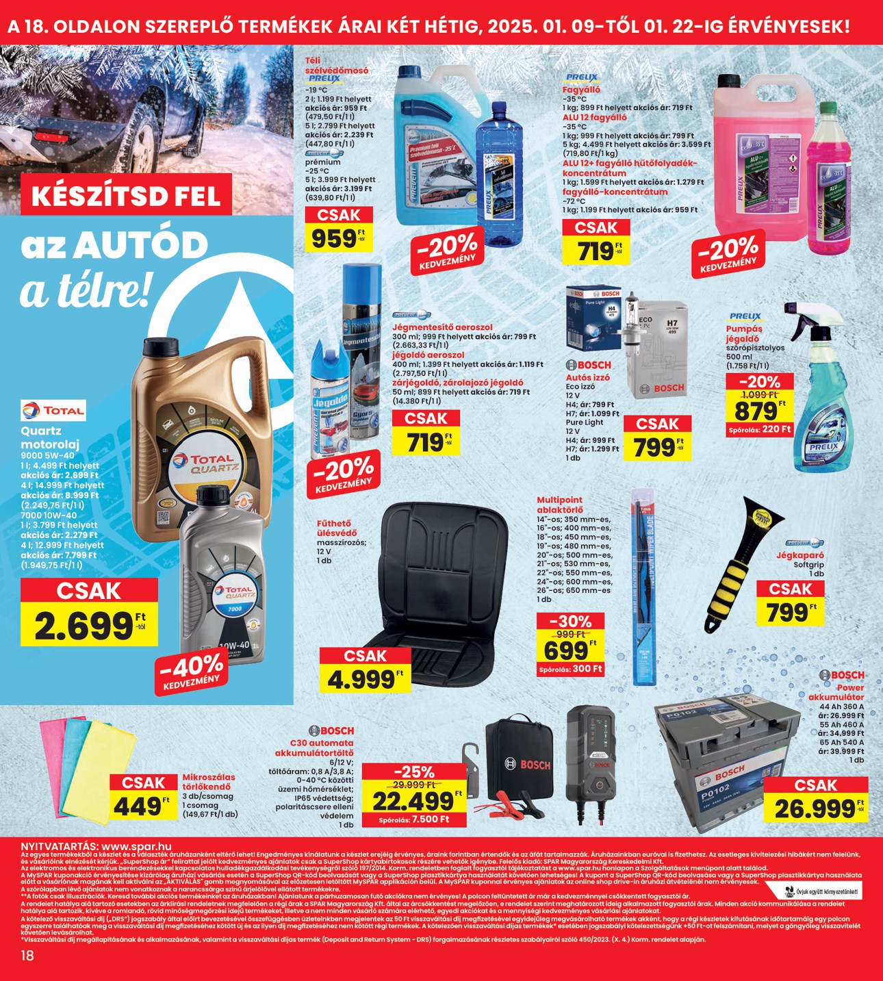 spar - INTERSPAR akciós újság, érvényes 01.09. - 01.15. - page: 18