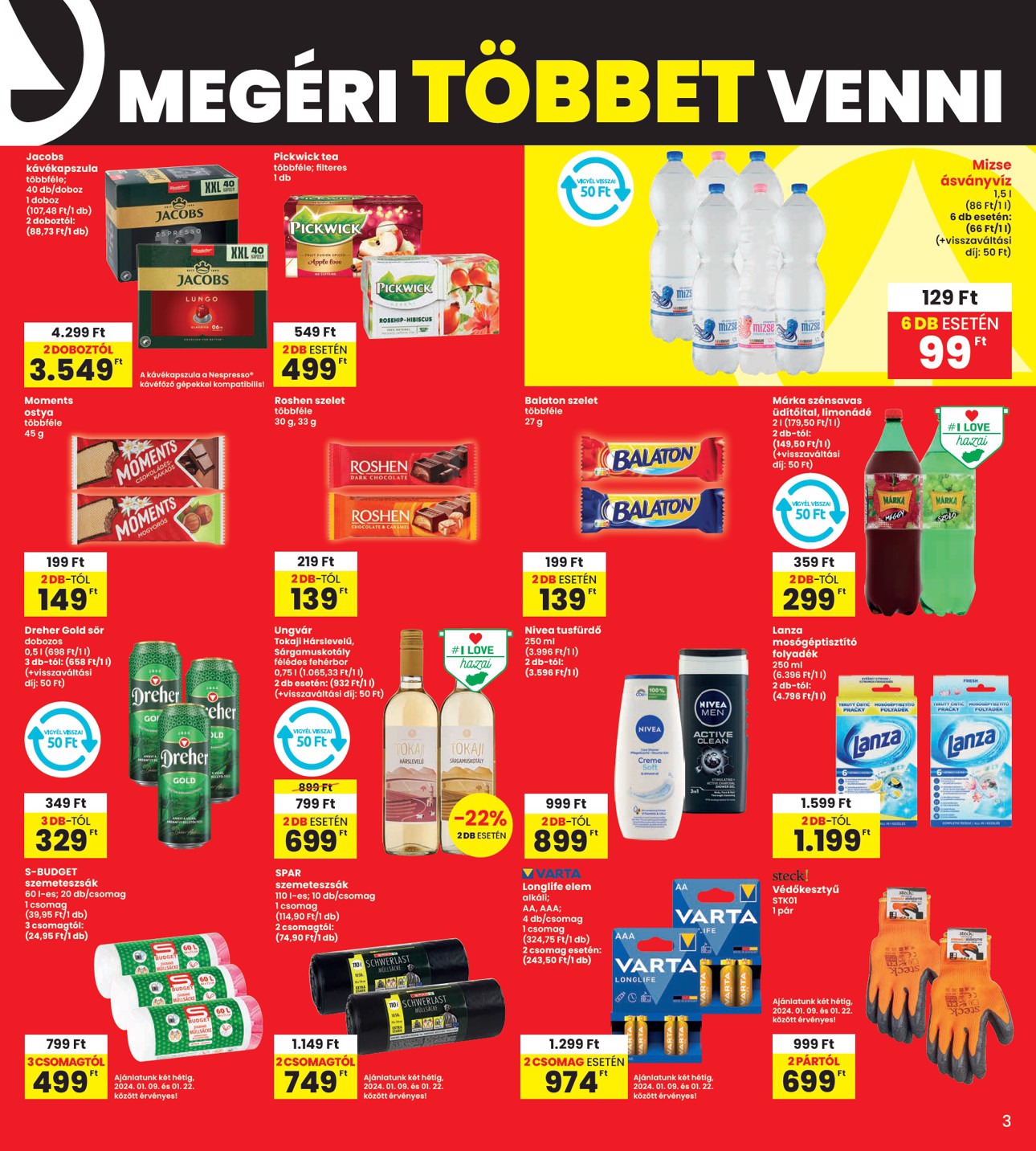 spar - INTERSPAR akciós újság, érvényes 01.09. - 01.15. - page: 3