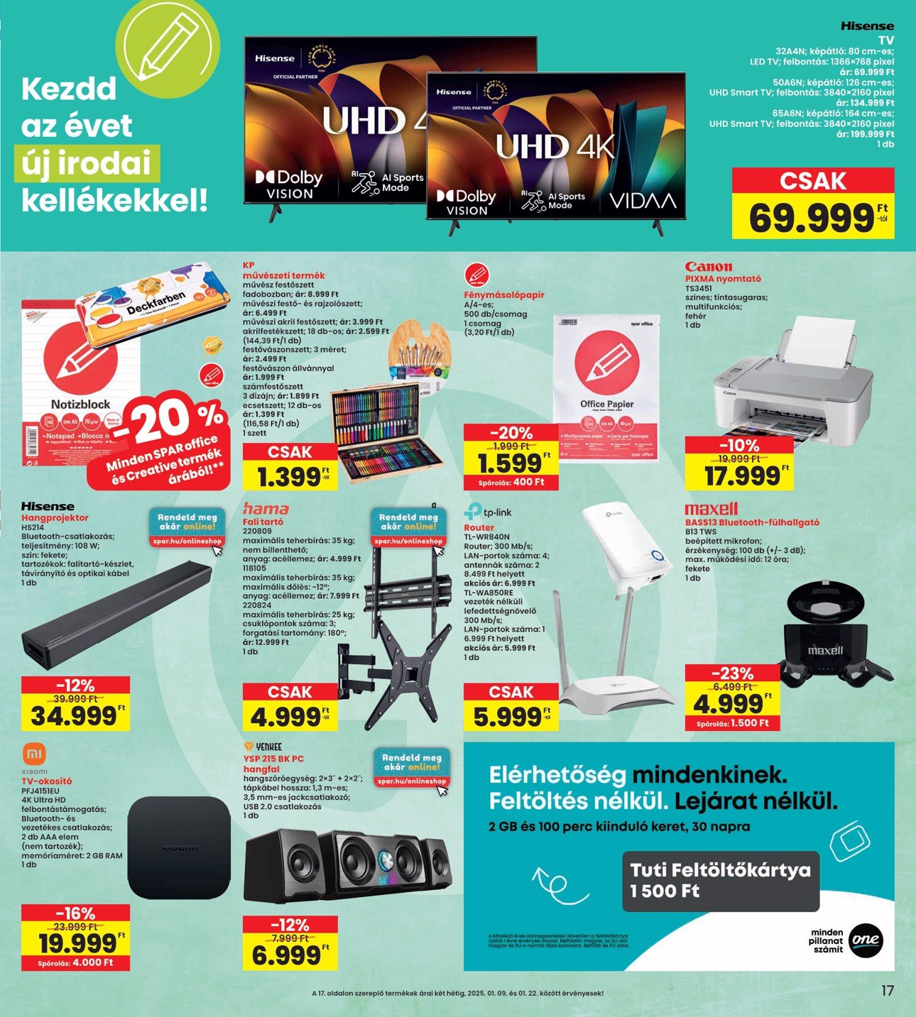 spar - INTERSPAR akciós újság, érvényes 01.09. - 01.15. - page: 17