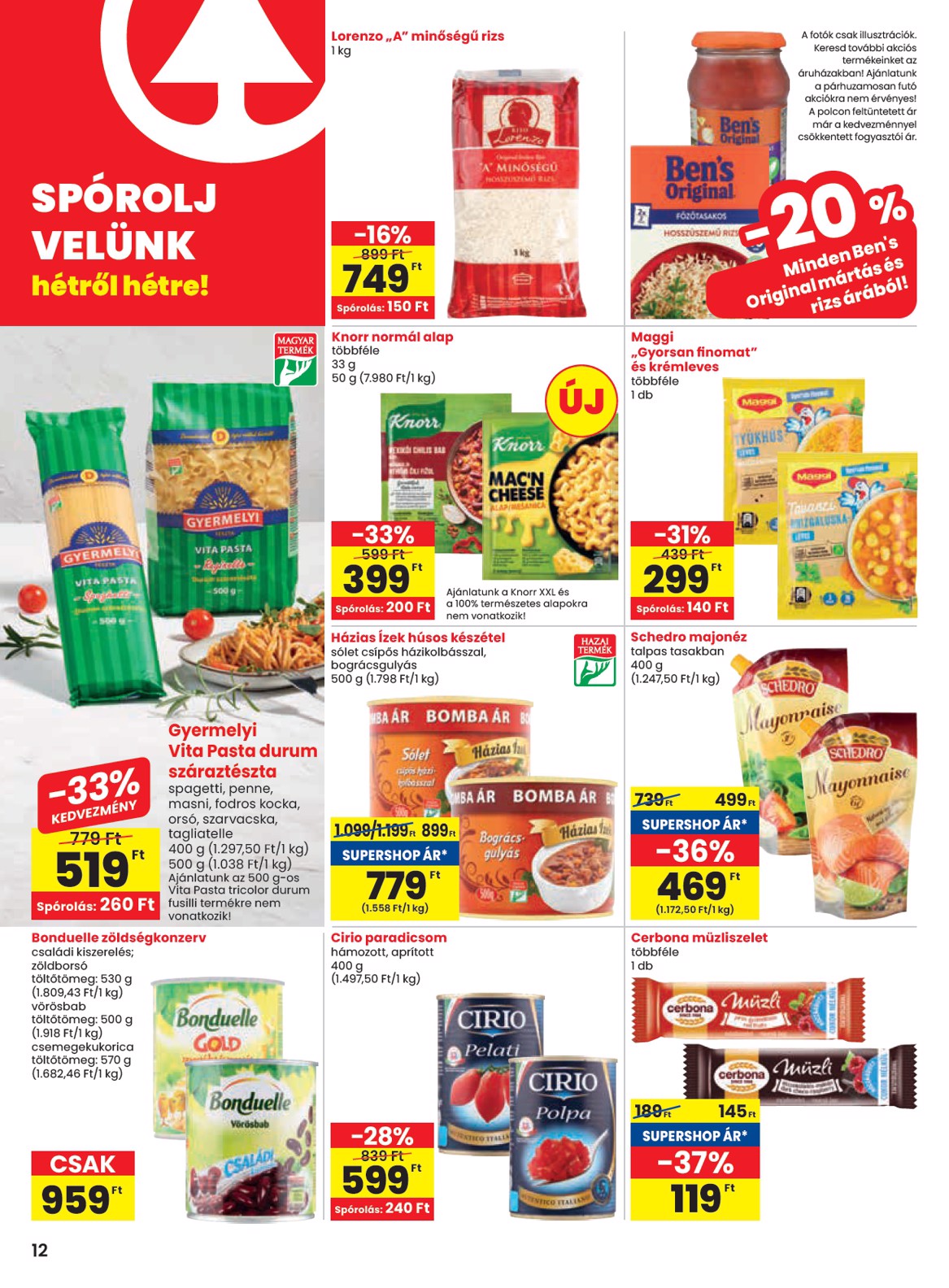 spar - SPAR akciós újság, érvényes 01.09. - 01.15. - page: 12