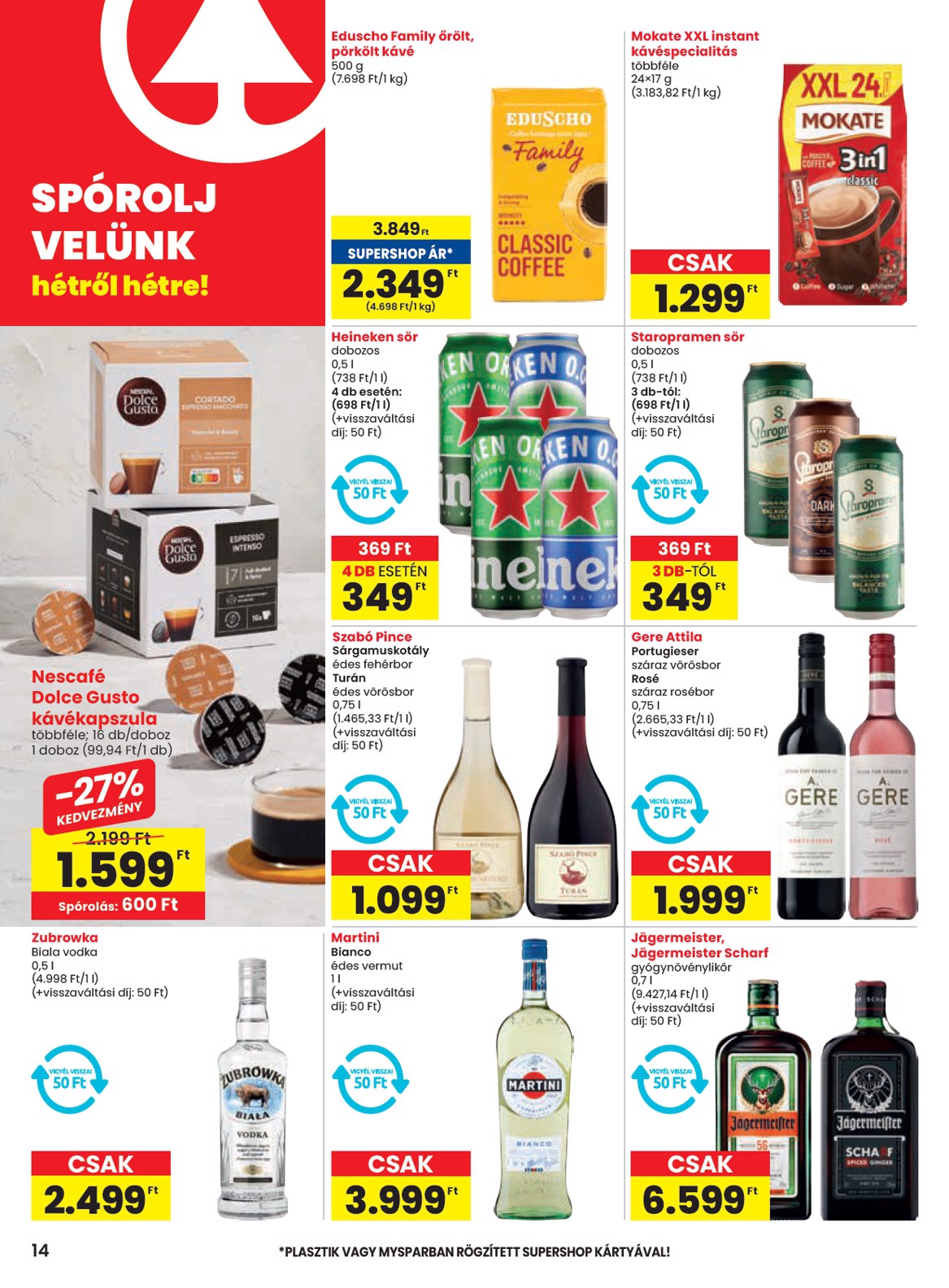 spar - SPAR akciós újság, érvényes 01.09. - 01.15. - page: 14