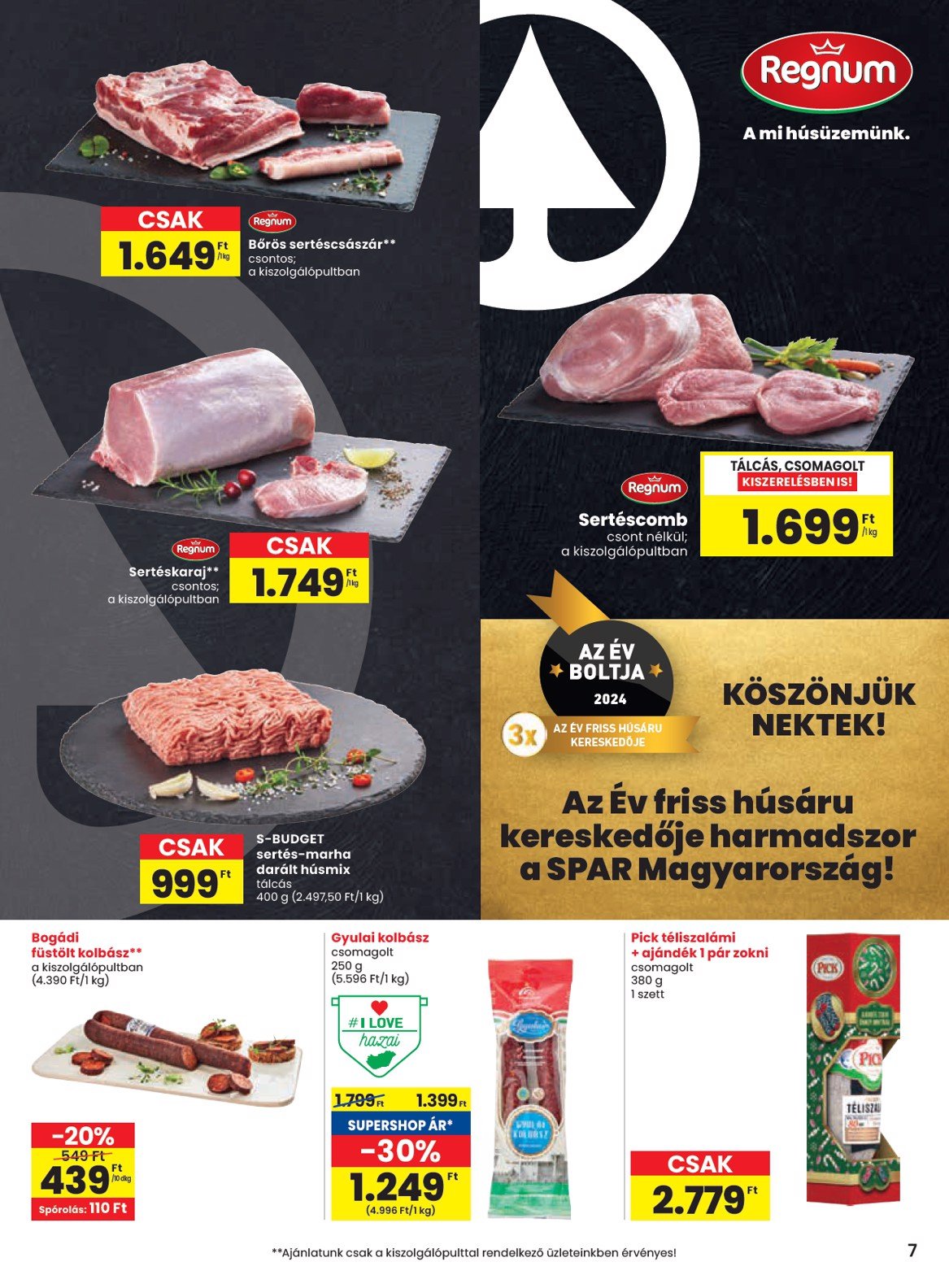 spar - SPAR akciós újság, érvényes 01.09. - 01.15. - page: 7