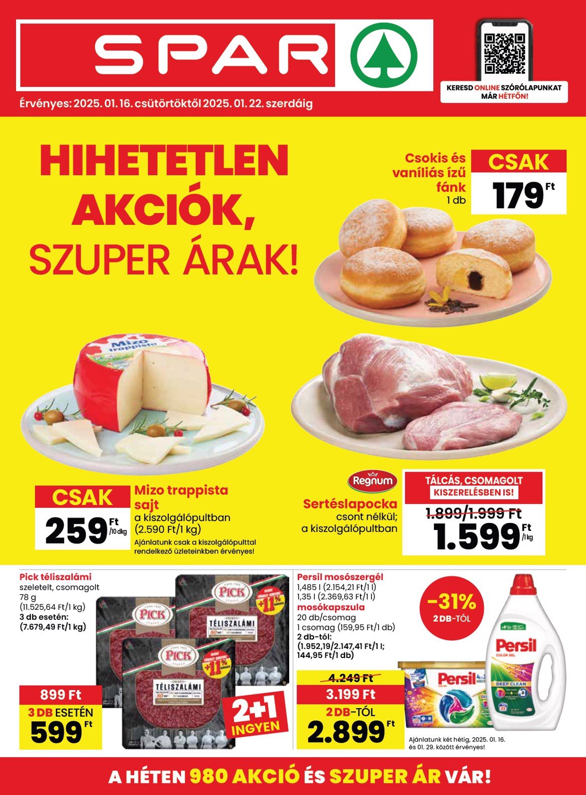 spar - SPAR akciós újság, érvényes 01.16. - 01.22.