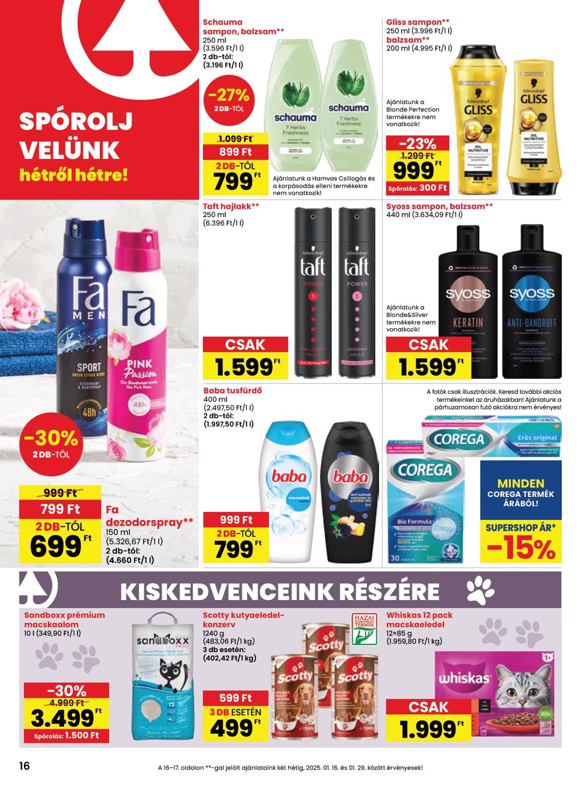 spar - SPAR akciós újság, érvényes 01.16. - 01.22. - page: 16