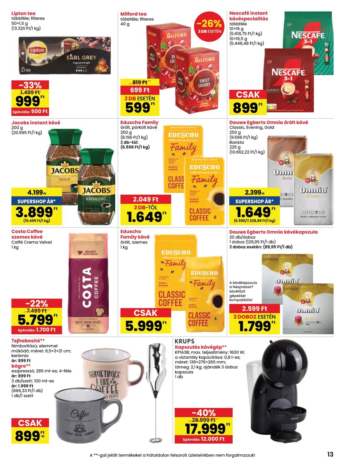 spar - SPAR akciós újság, érvényes 01.16. - 01.22. - page: 13