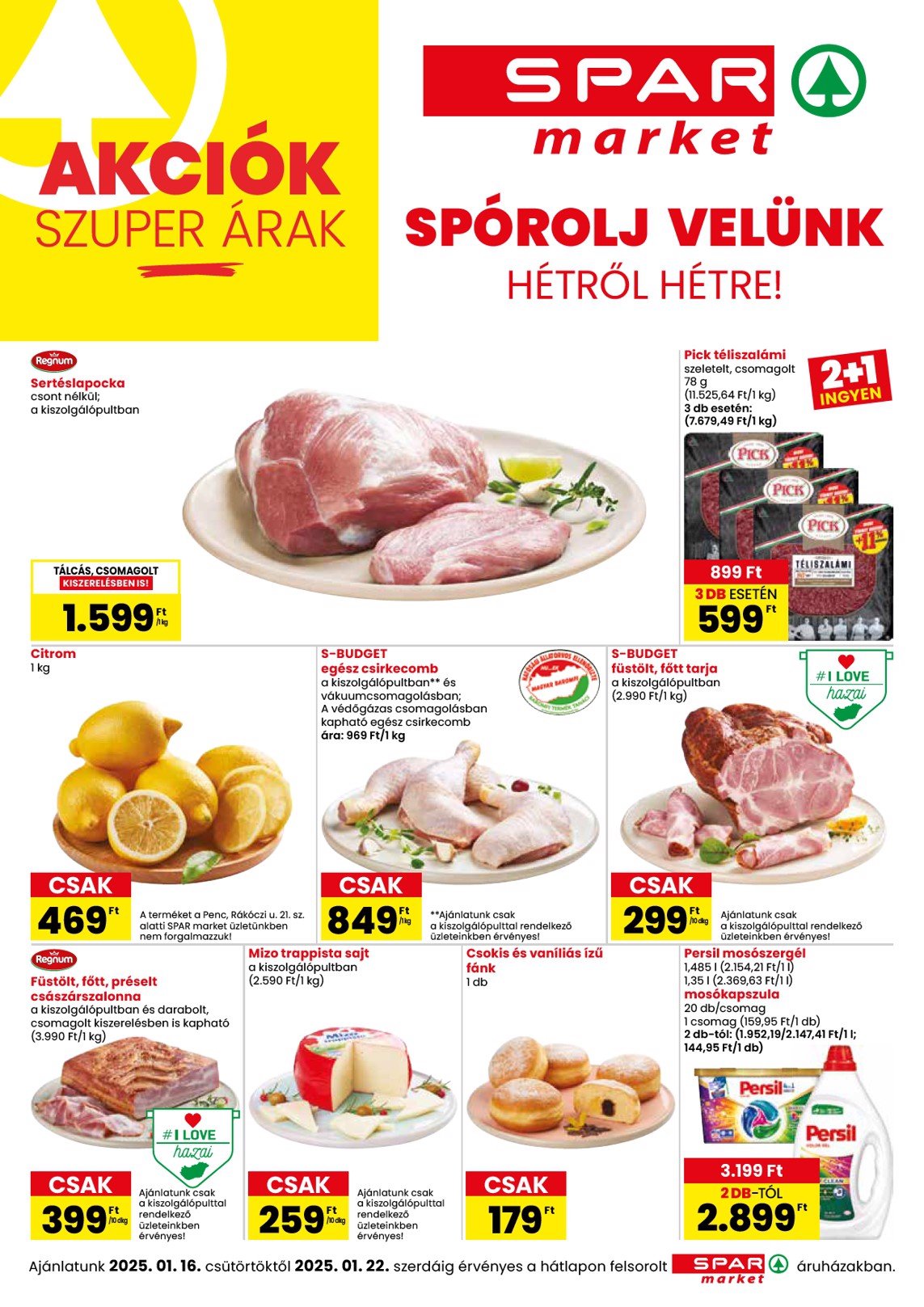 spar - SPAR - Market akciós újság, érvényes 01.16. - 01.22.