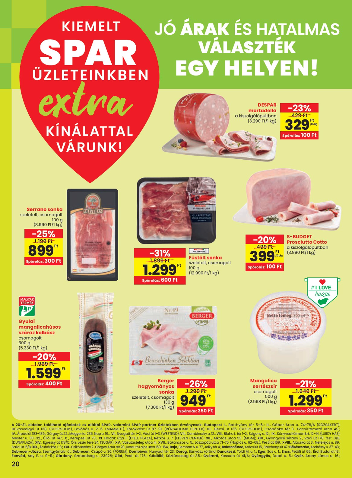 spar - SPAR - Extra akciós újság, érvényes 01.16. - 01.22.