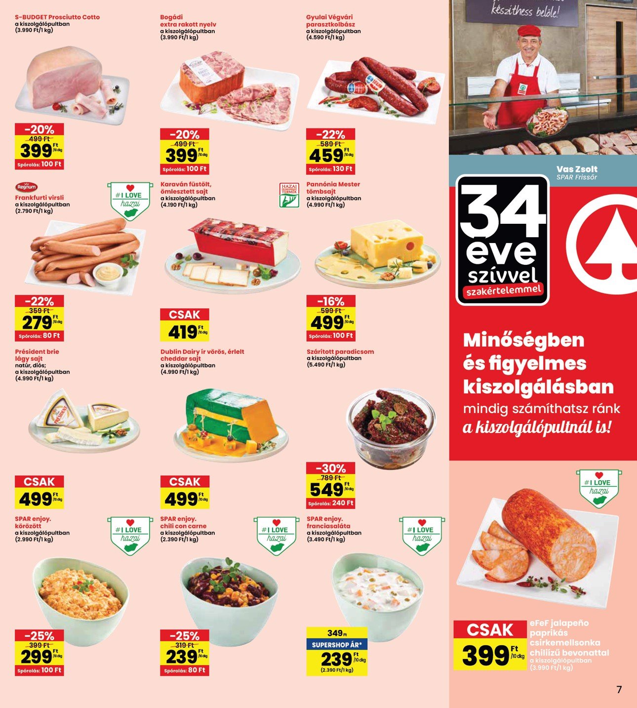 spar - INTERSPAR akciós újság, érvényes 01.16. - 01.22. - page: 7