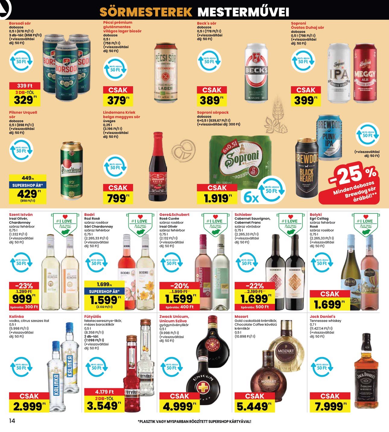 spar - INTERSPAR akciós újság, érvényes 01.16. - 01.22. - page: 14