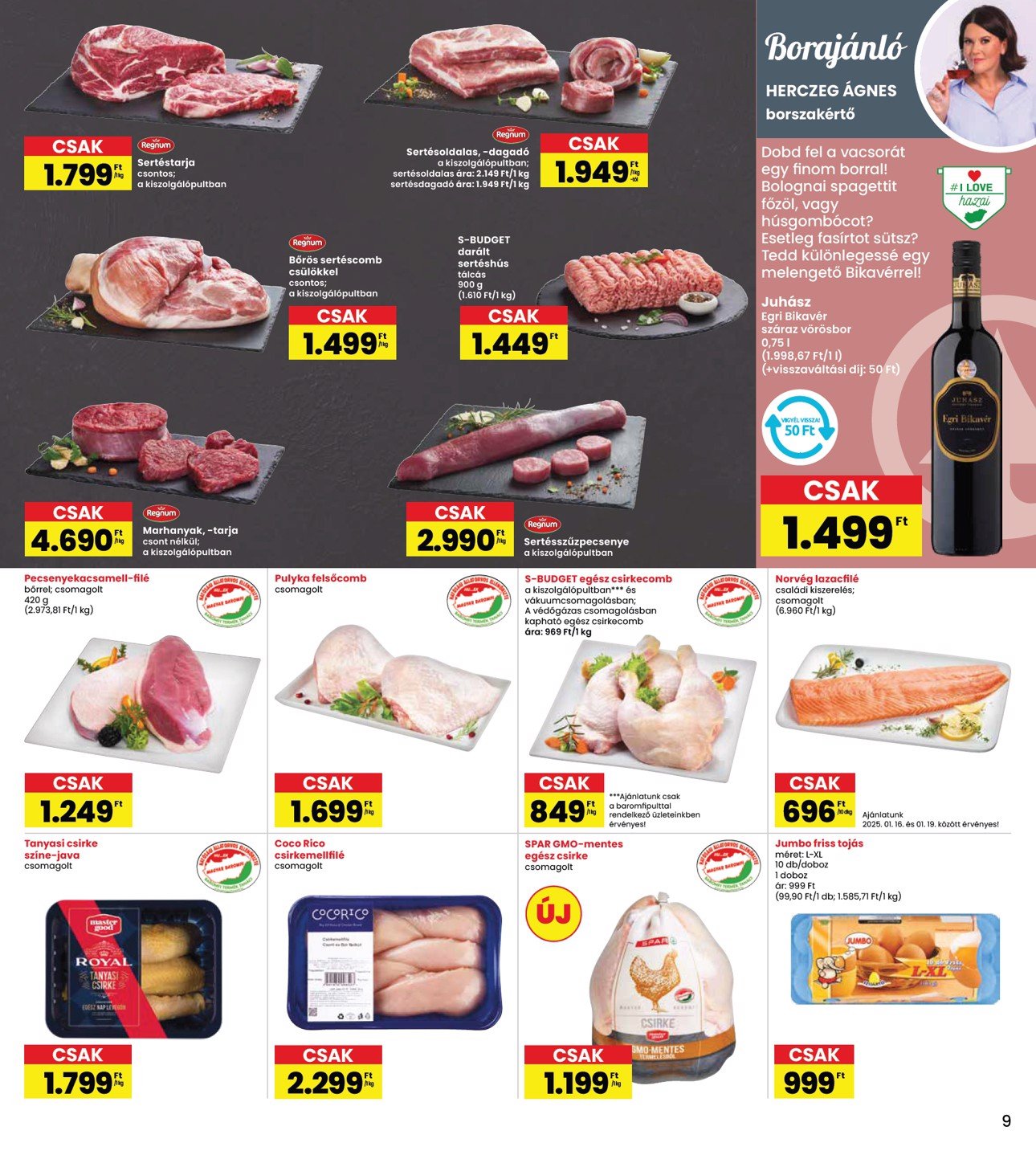 spar - INTERSPAR akciós újság, érvényes 01.16. - 01.22. - page: 9