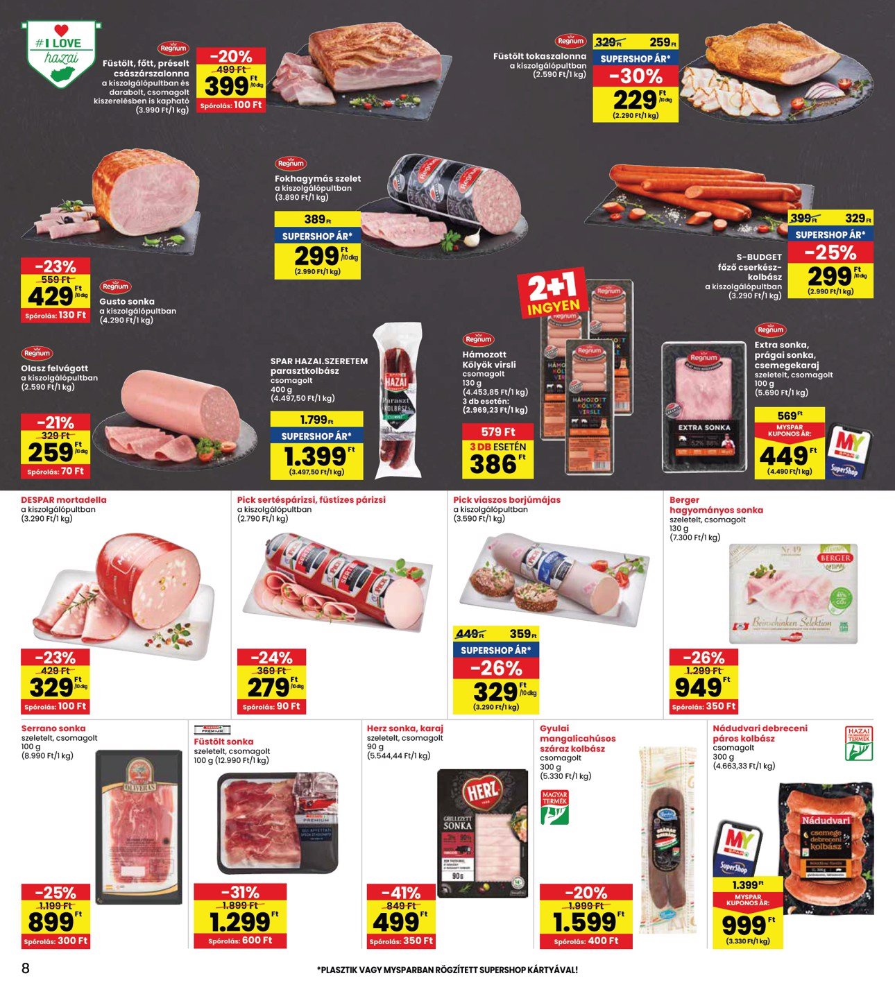 spar - INTERSPAR akciós újság, érvényes 01.16. - 01.22. - page: 8