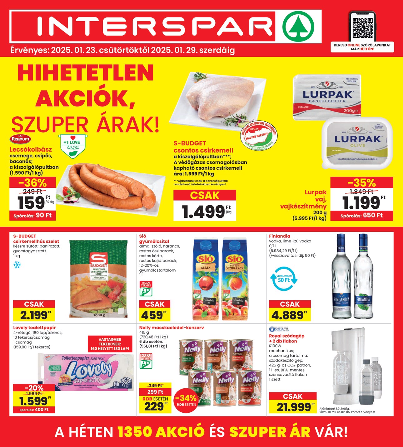 spar - INTERSPAR akciós újság, érvényes 01.23. - 01.29.