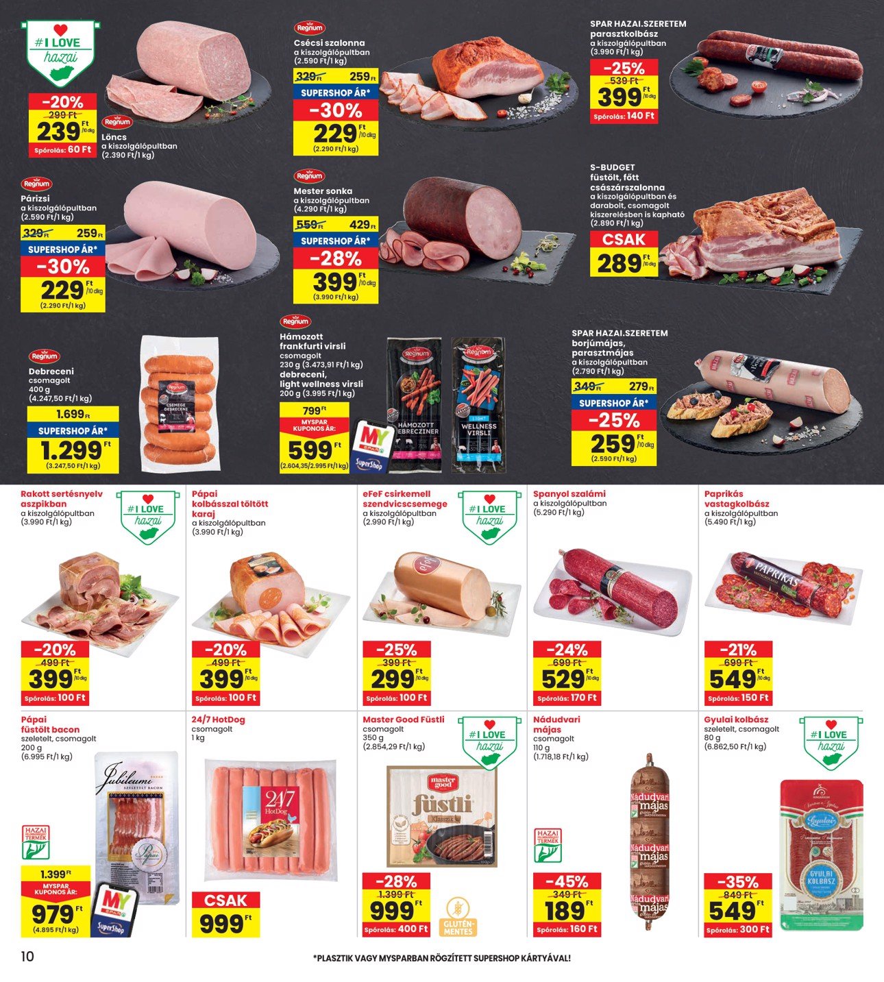 spar - INTERSPAR akciós újság, érvényes 01.23. - 01.29. - page: 10