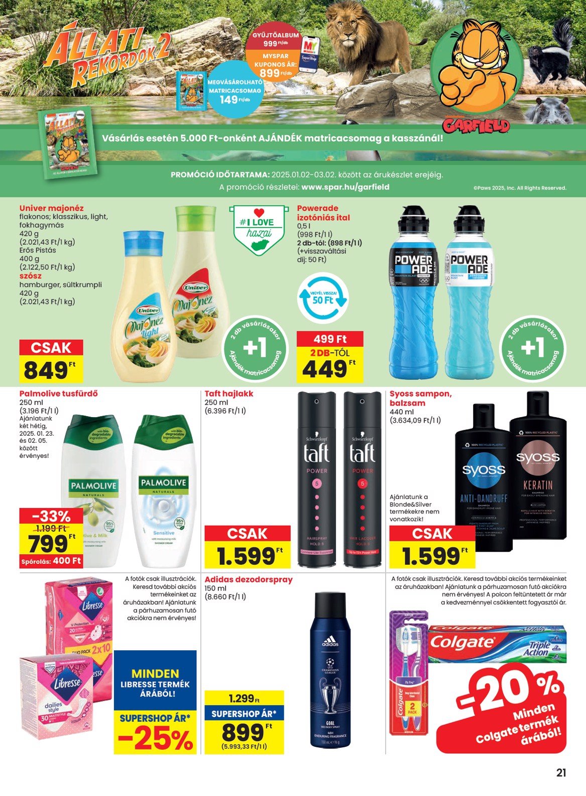 spar - SPAR akciós újság, érvényes 01.23. - 01.29. - page: 21