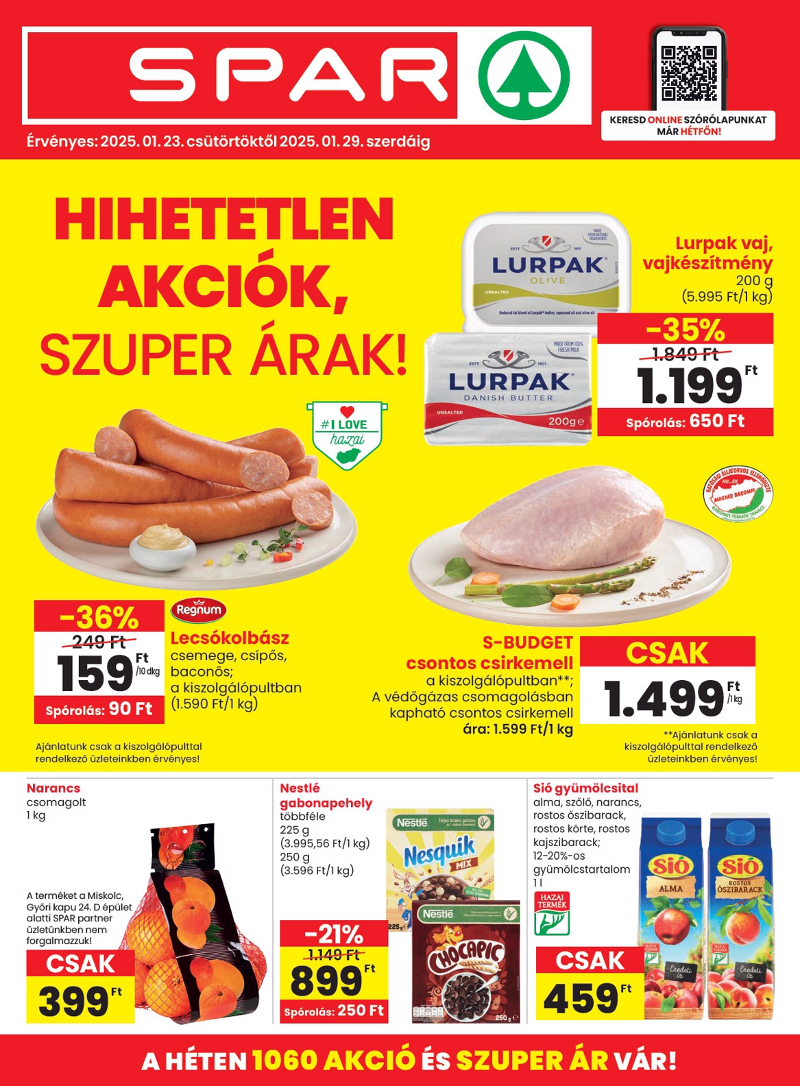 spar - SPAR akciós újság, érvényes 01.23. - 01.29.