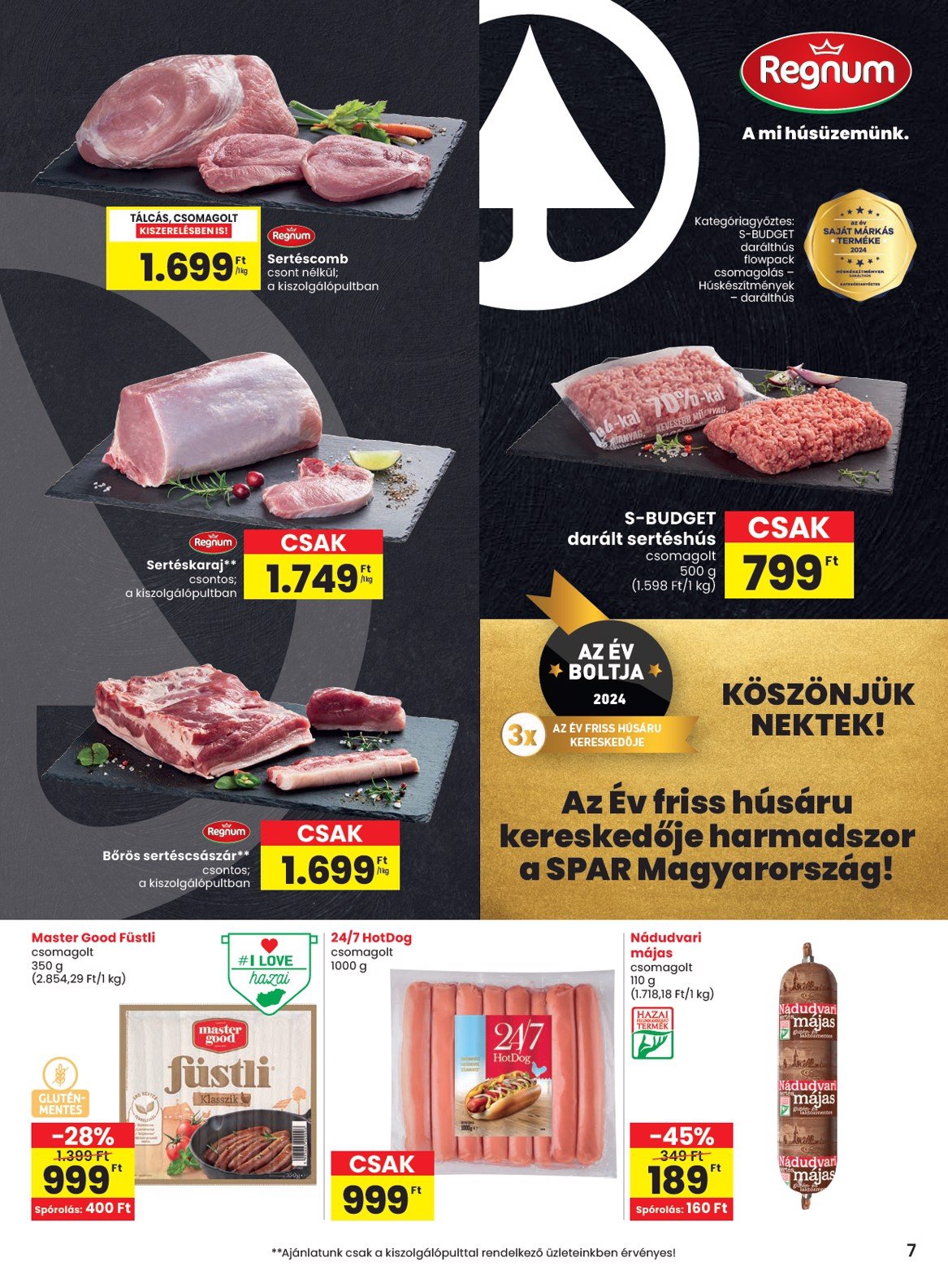 spar - SPAR akciós újság, érvényes 01.23. - 01.29. - page: 7