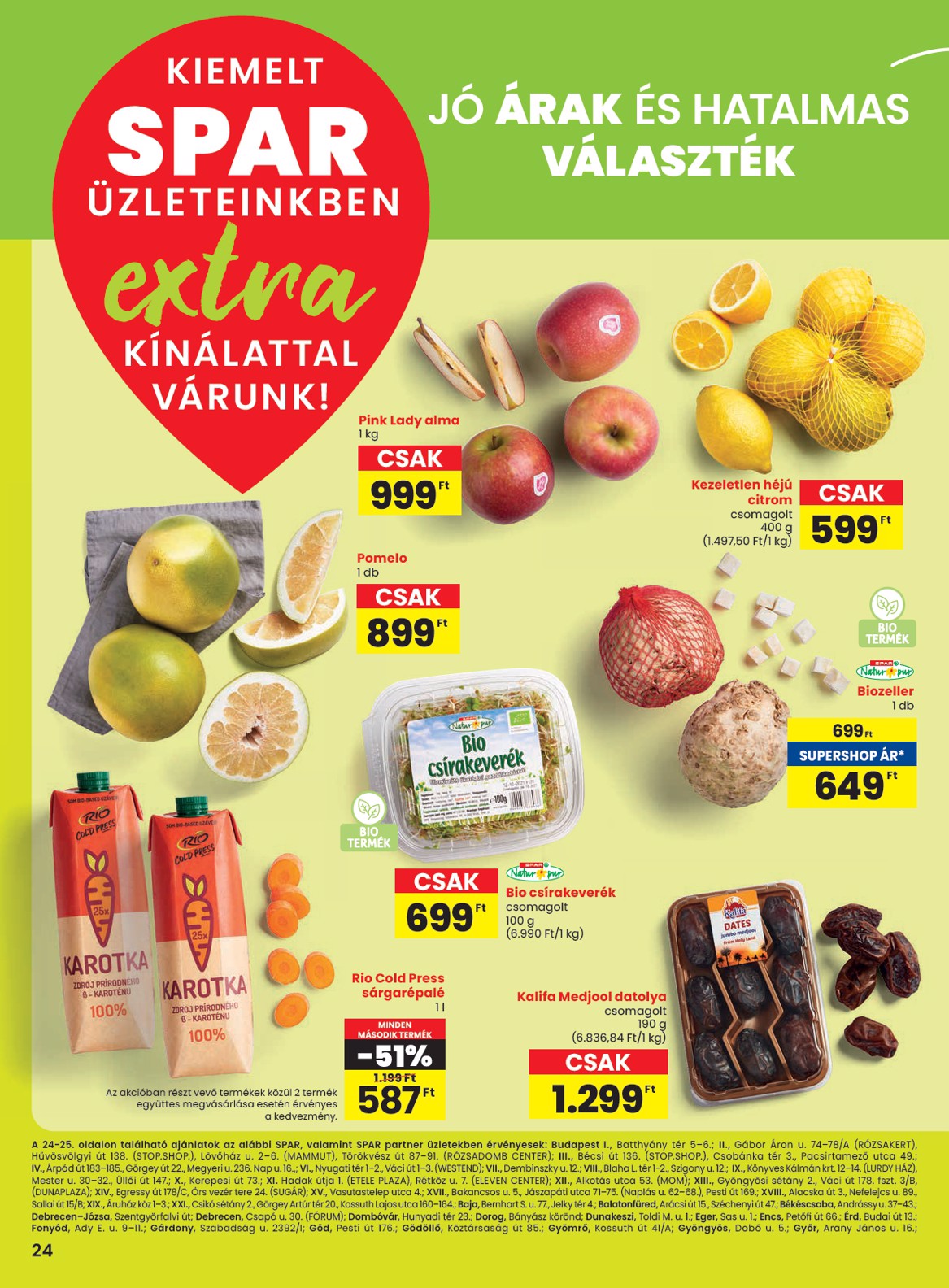 spar - SPAR - Extra akciós újság, érvényes 01.23. - 01.29. - page: 1