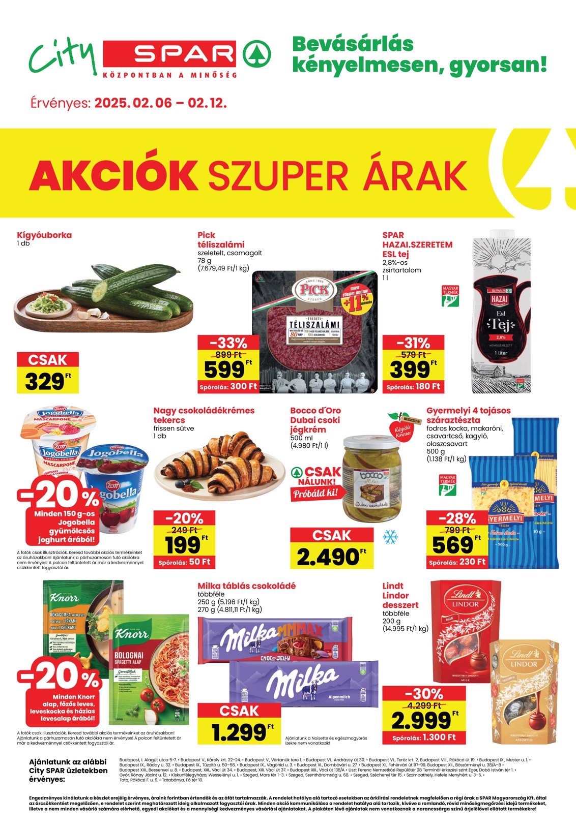 spar - City SPAR akciós újság, érvényes 02.06. - 02.12.