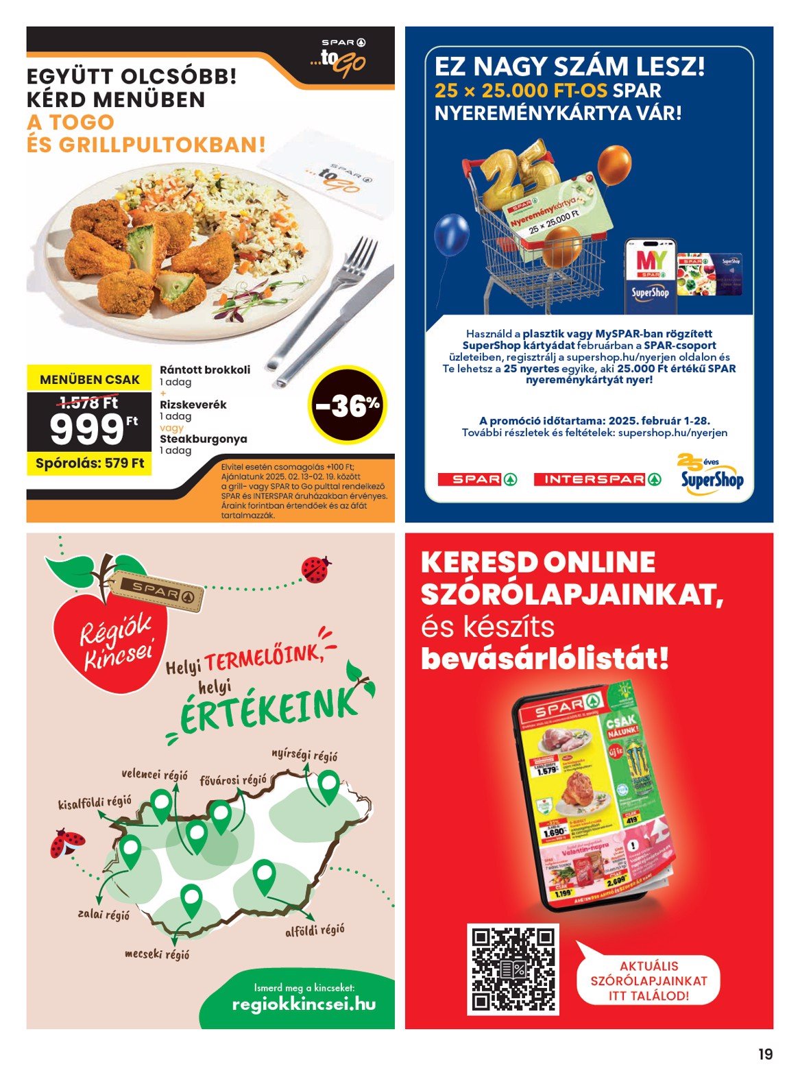 spar - SPAR akciós újság, érvényes 02.13. - 02.19. - page: 19