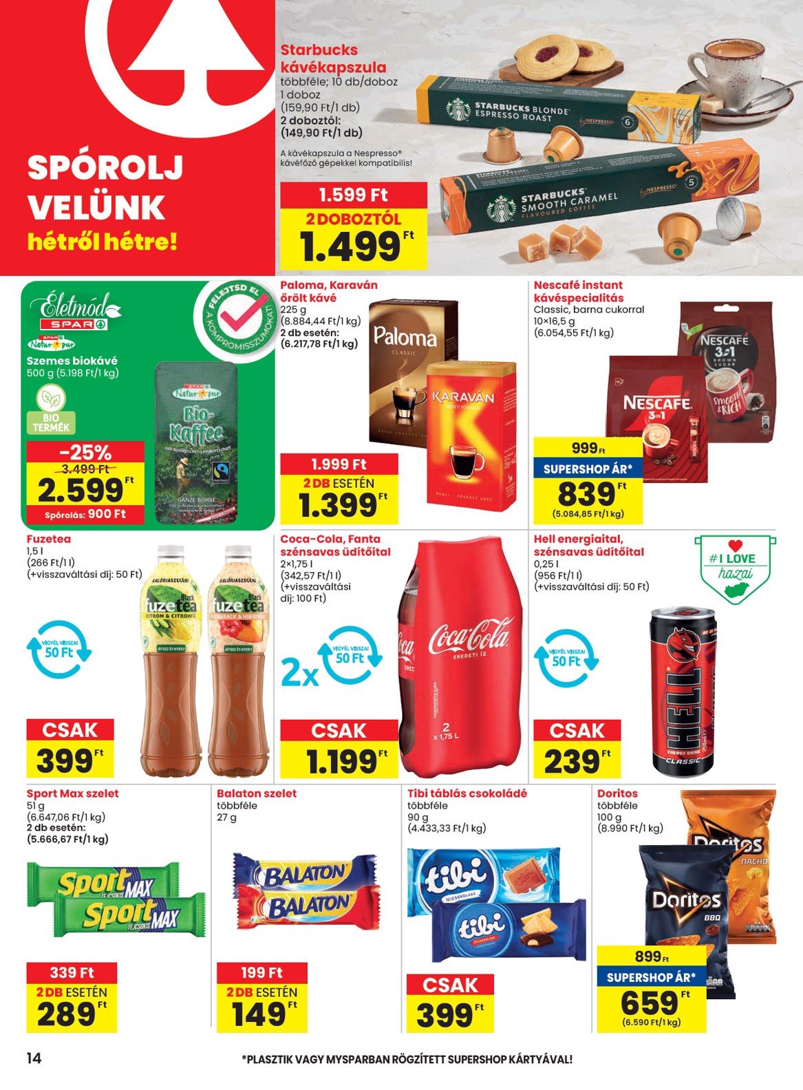 spar - SPAR akciós újság, érvényes 02.13. - 02.19. - page: 14