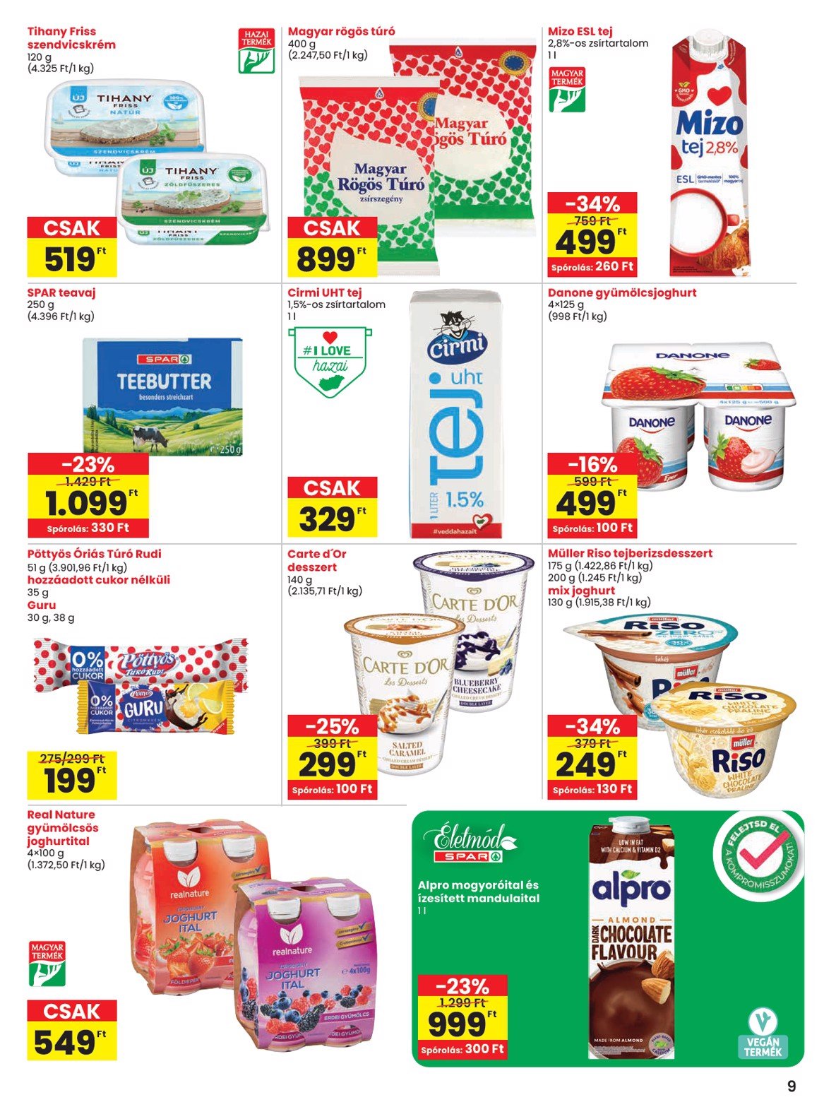 spar - SPAR akciós újság, érvényes 02.13. - 02.19. - page: 9