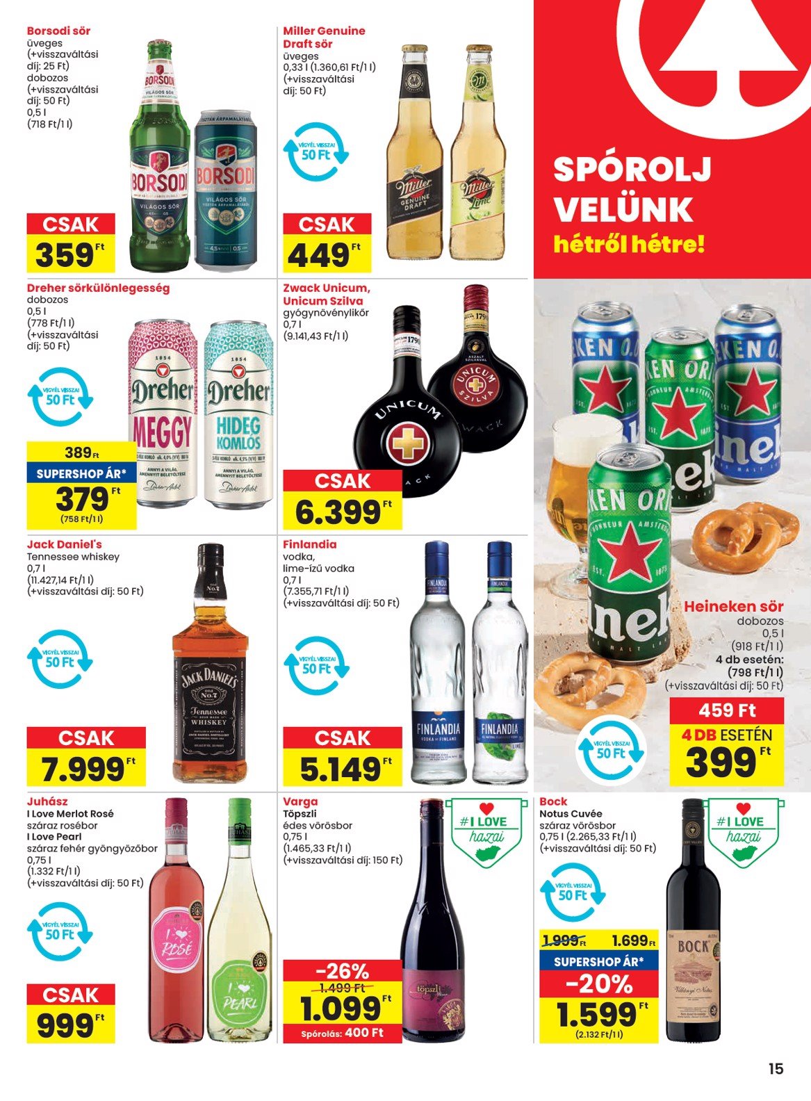 spar - SPAR akciós újság, érvényes 02.13. - 02.19. - page: 15