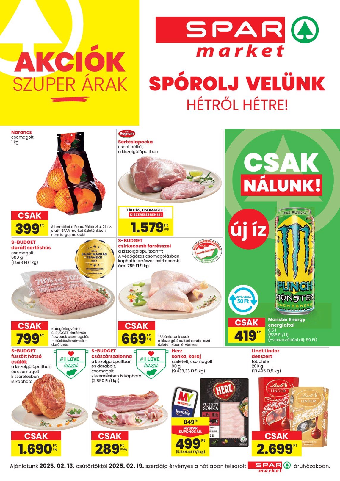 spar - SPAR - Market akciós újság, érvényes 02.13. - 02.19.